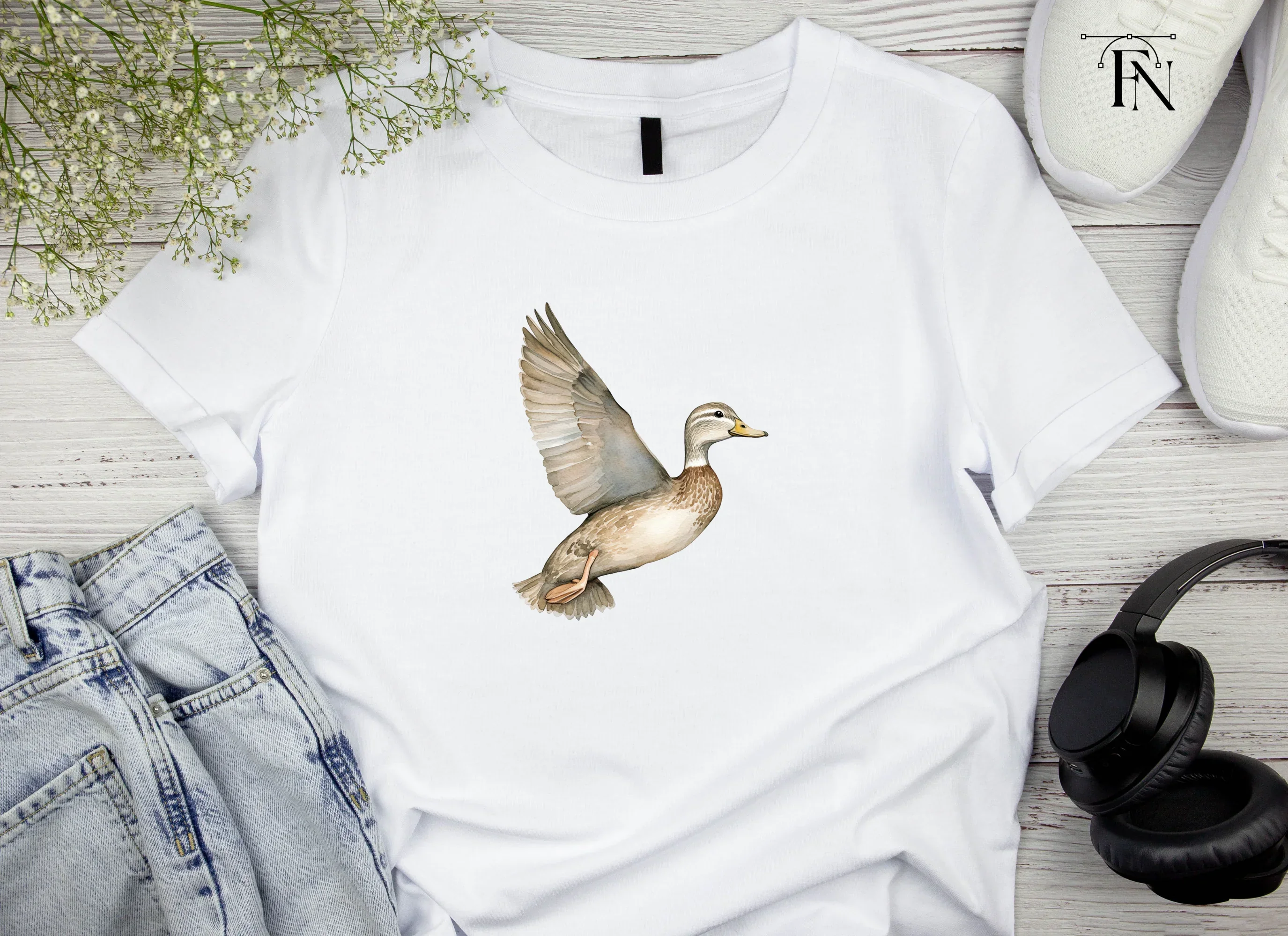 Flying Mallard Duck Clipart Bundle - Image 4