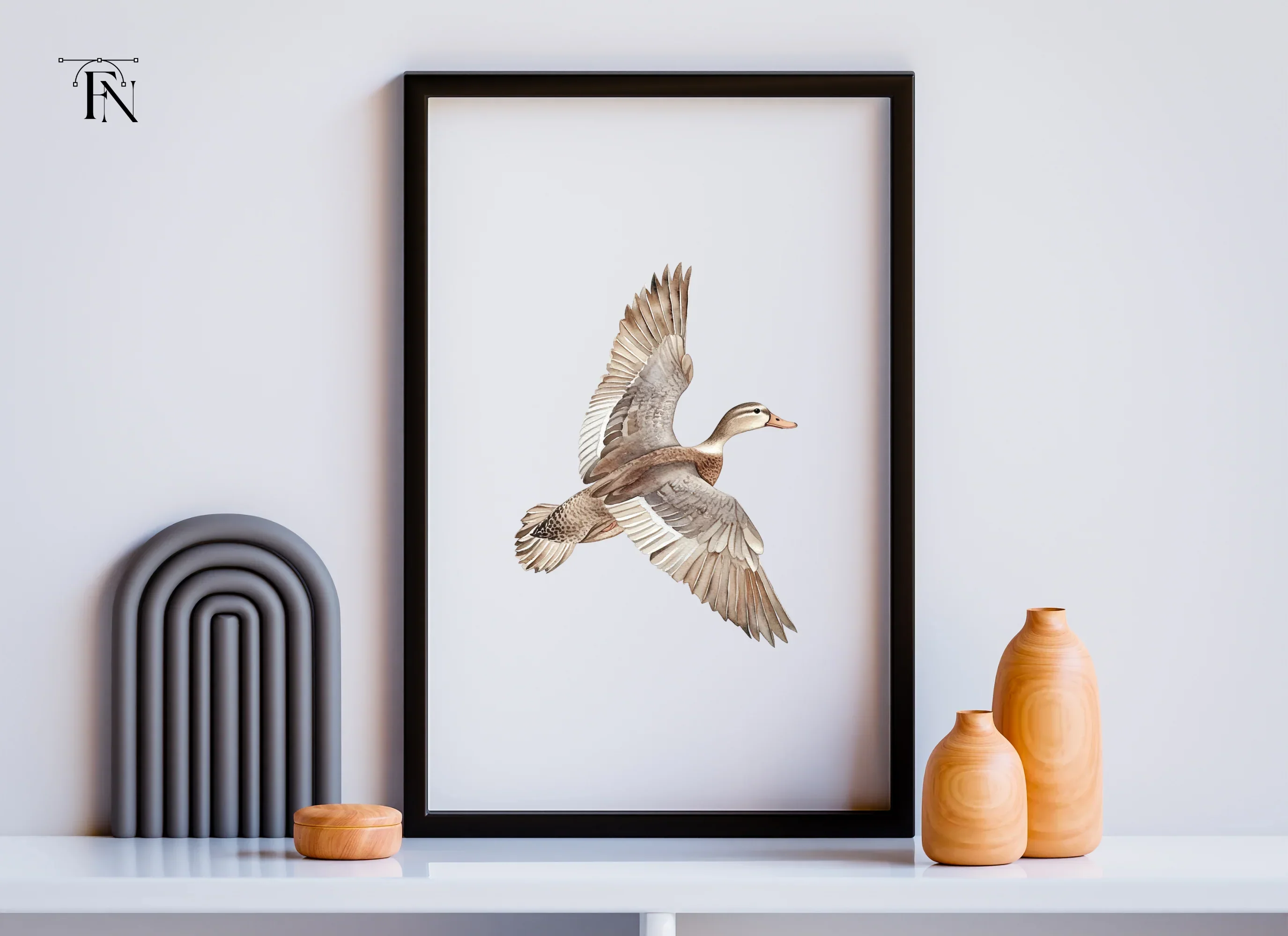 Flying Mallard Duck Clipart Bundle - Image 6