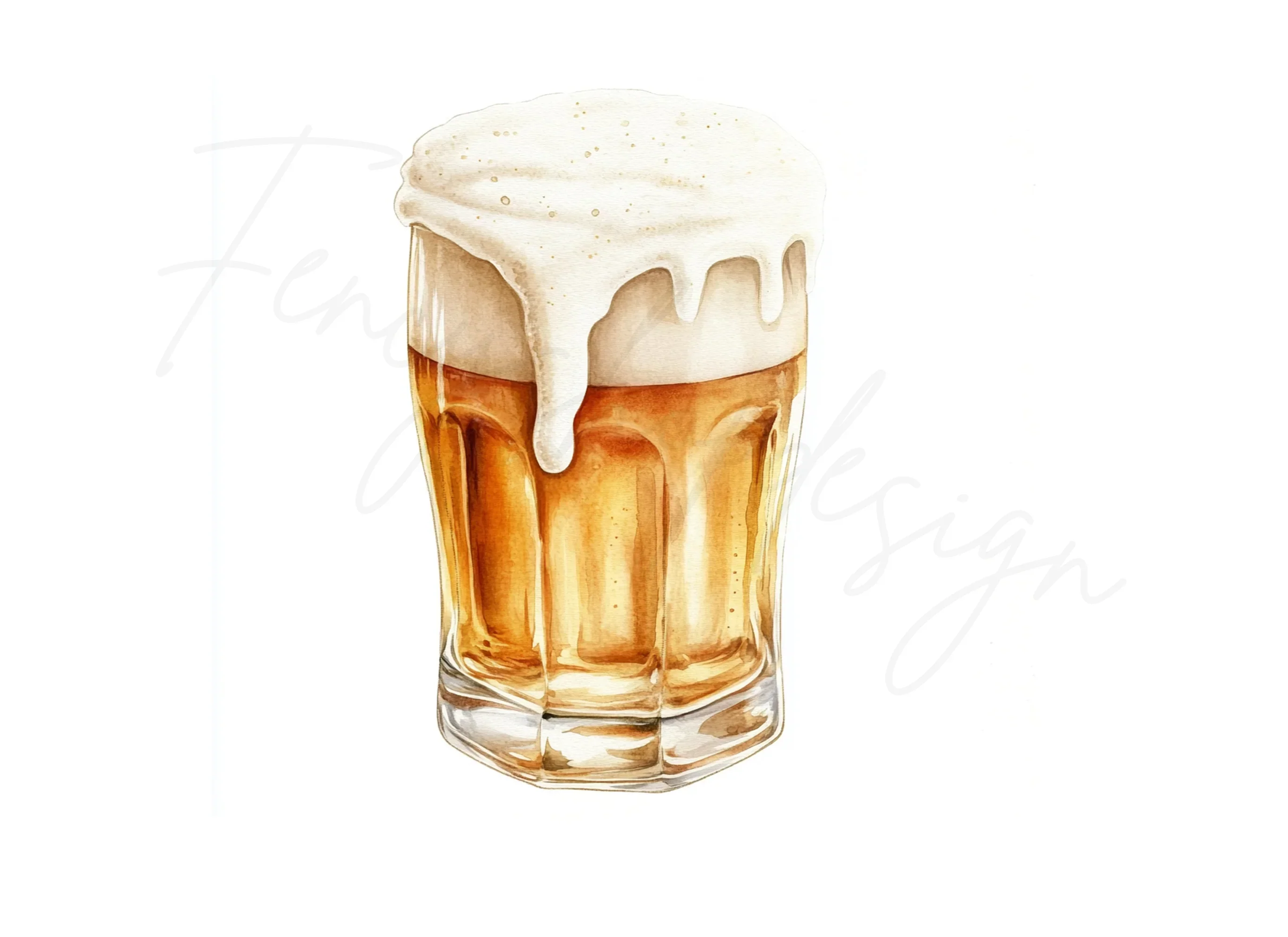 Foamy Beer Glasses Clipart Bundle - Image 3