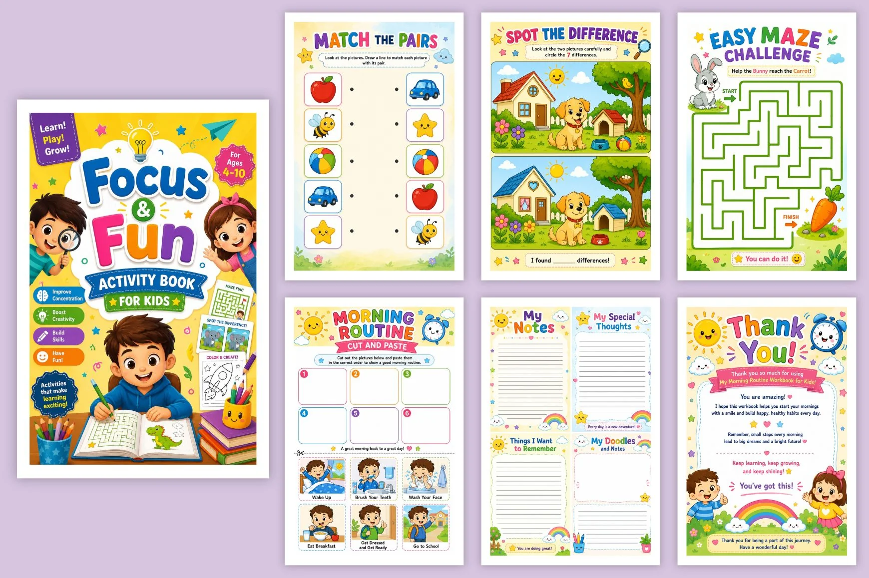 Focus Fun Activity For Kids Book - Image 5