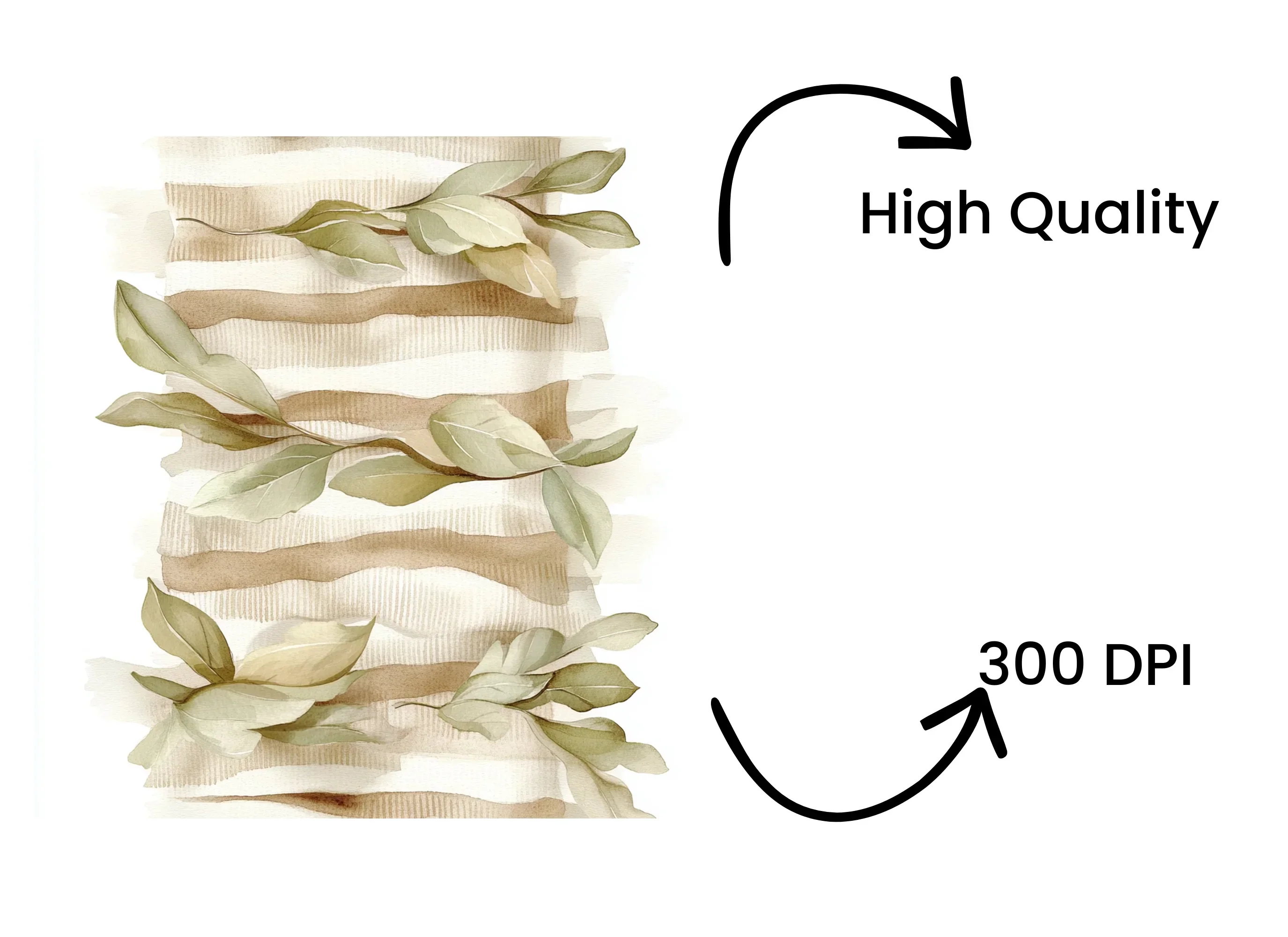 Folded Fabric Botanical Clipart Bundle - Image 4