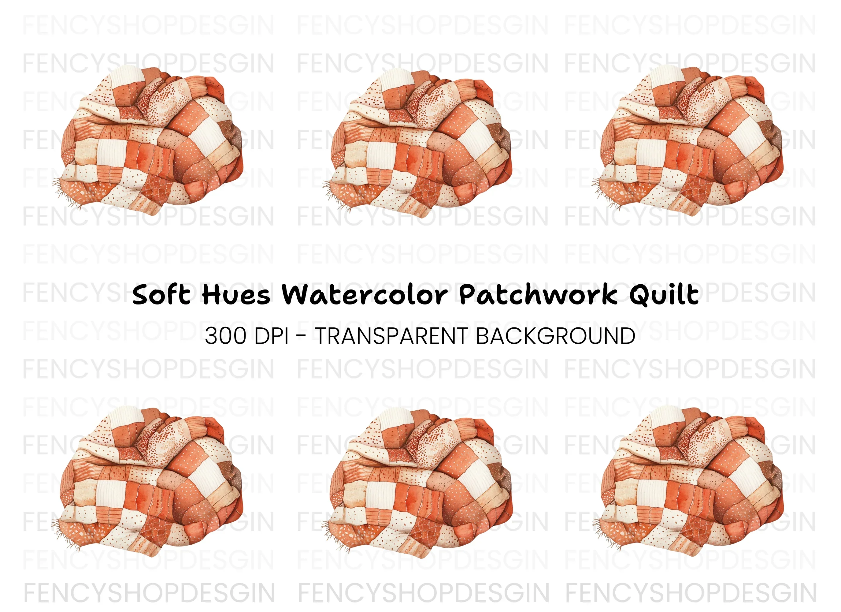 Folded Quilt Clipart Bundle