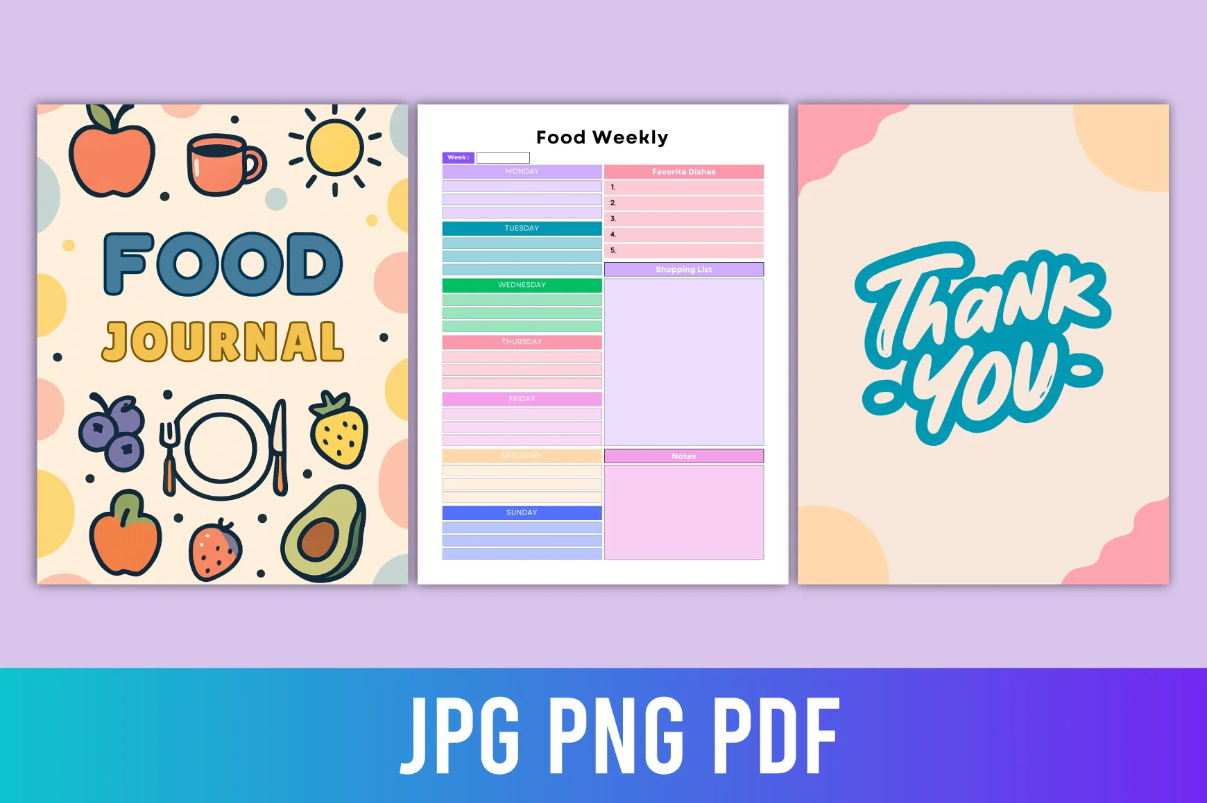 Food Journal for Tracking Meals and Nutrition - Image 2