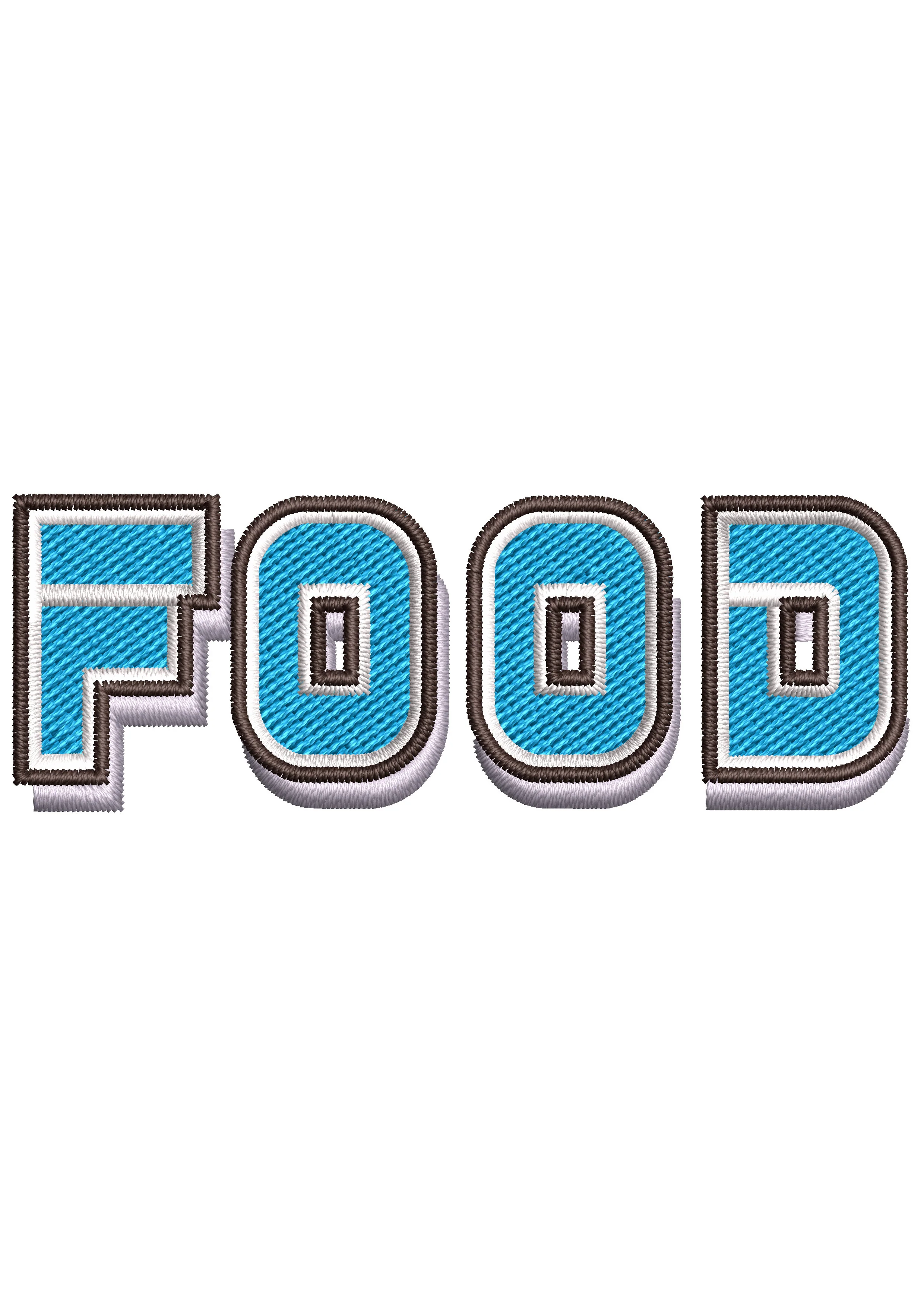 Foodie Embroidery Design
