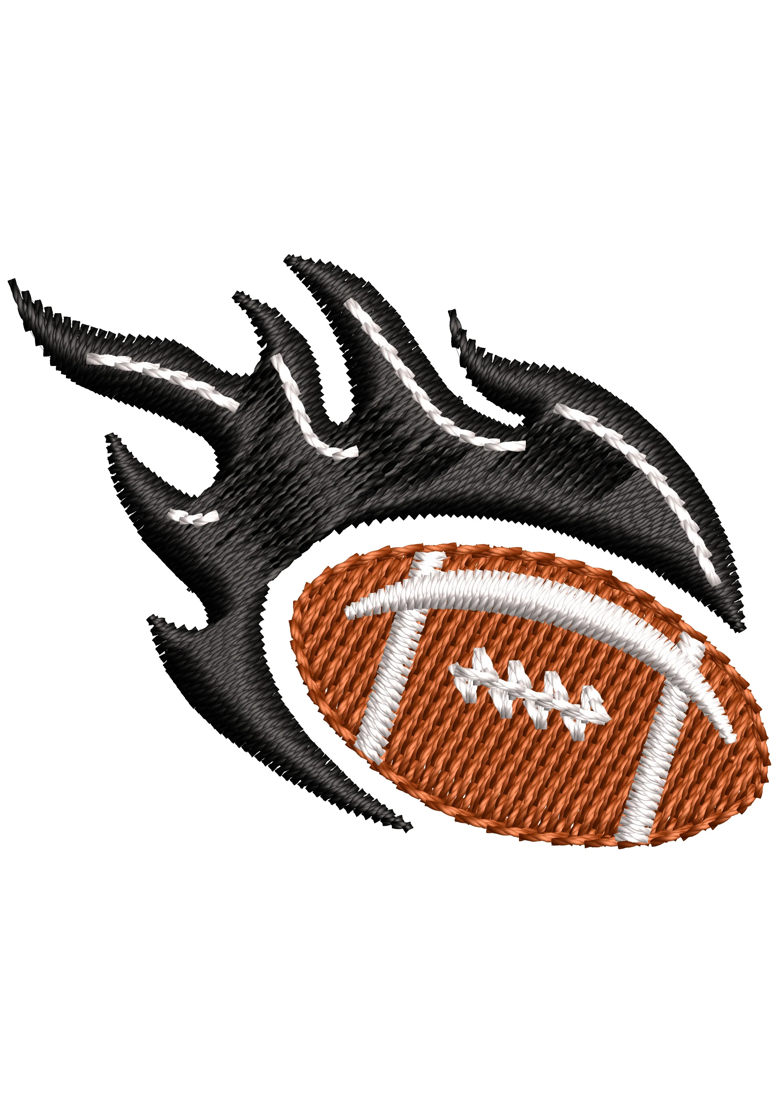Football Fast Embroidery Design