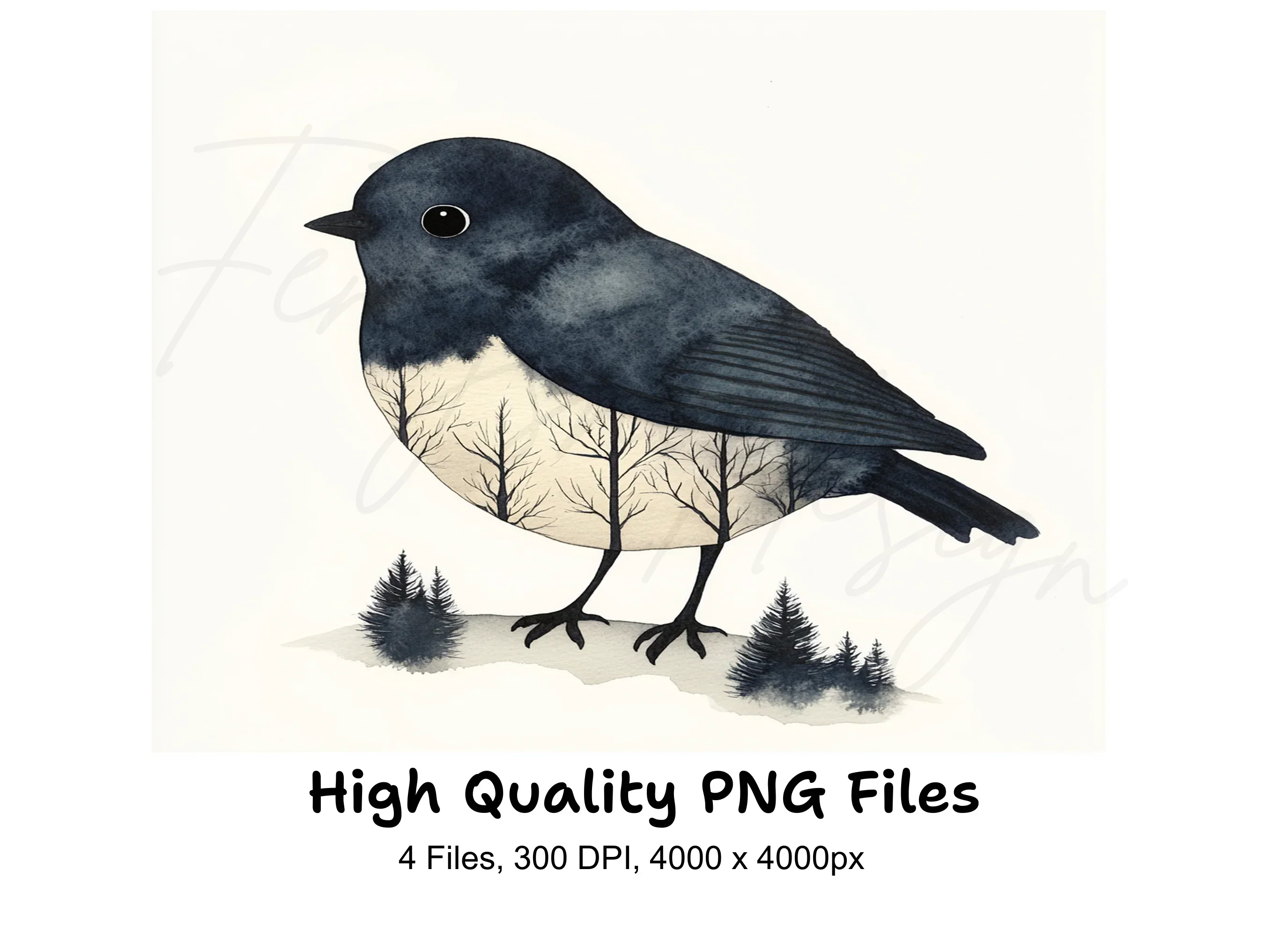Forest Bird Clipart Bundle