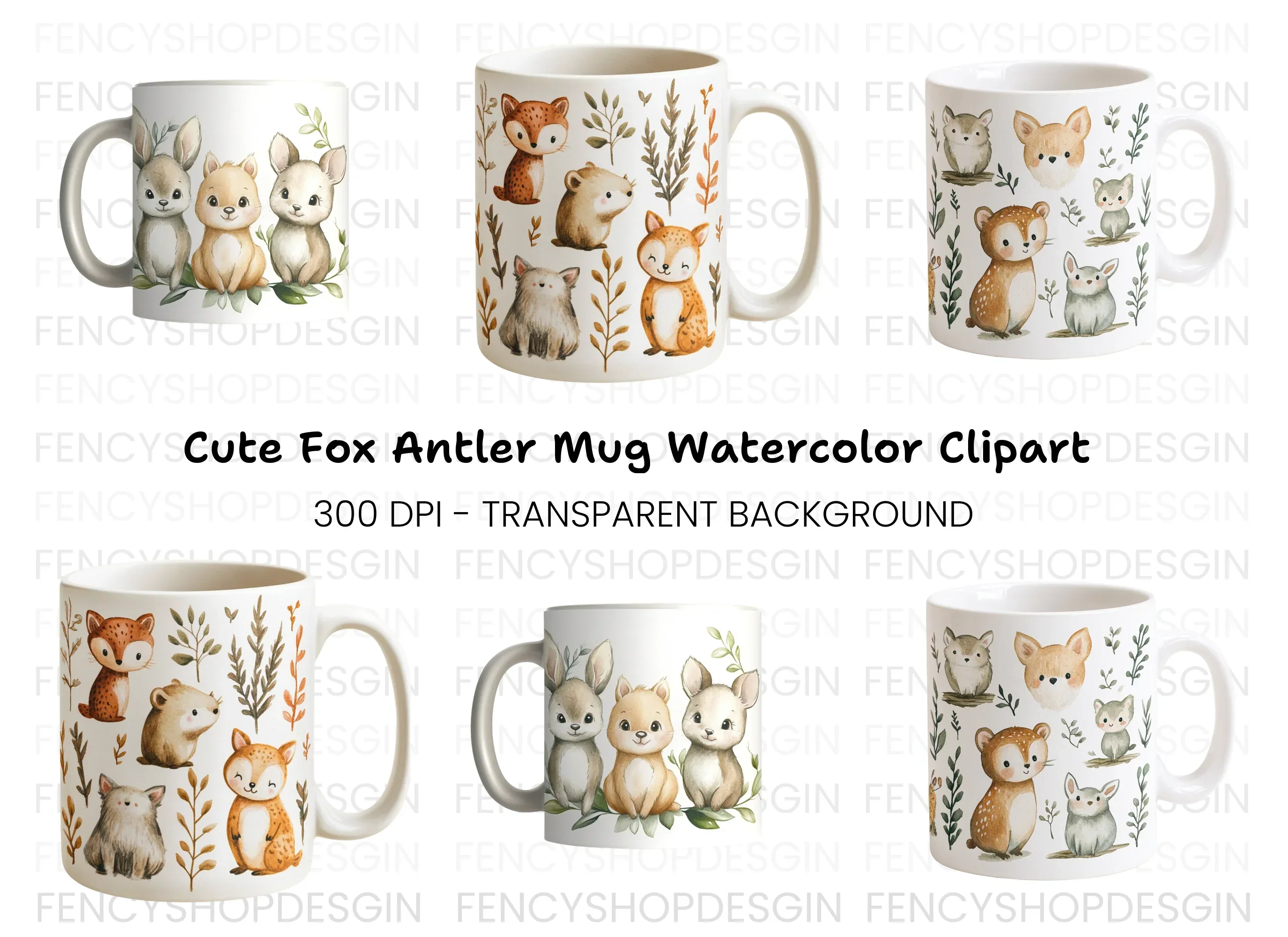 Forest Friends Animal Clipart Bundle