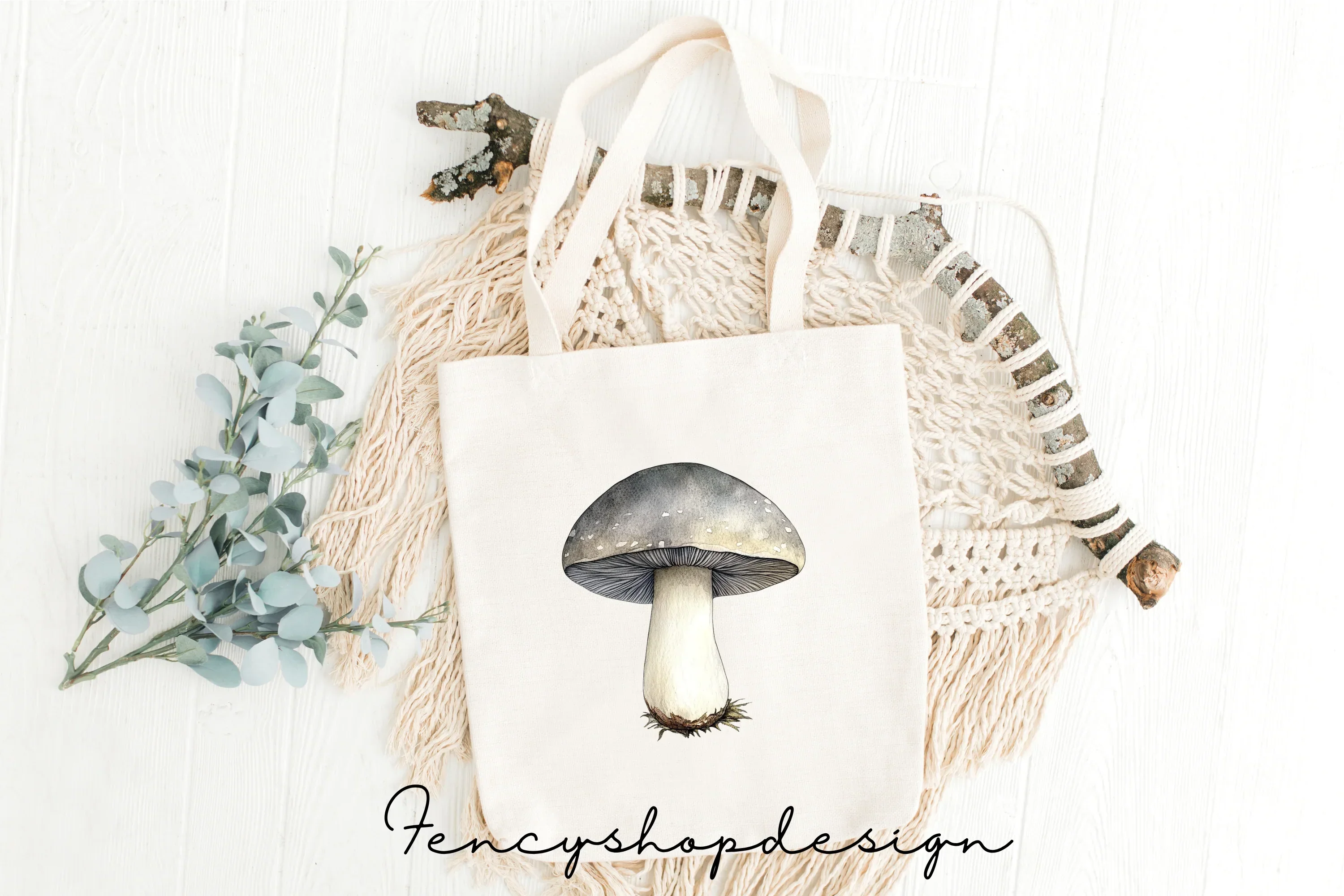 Forest Mushroom Clipart Bundle - Image 2