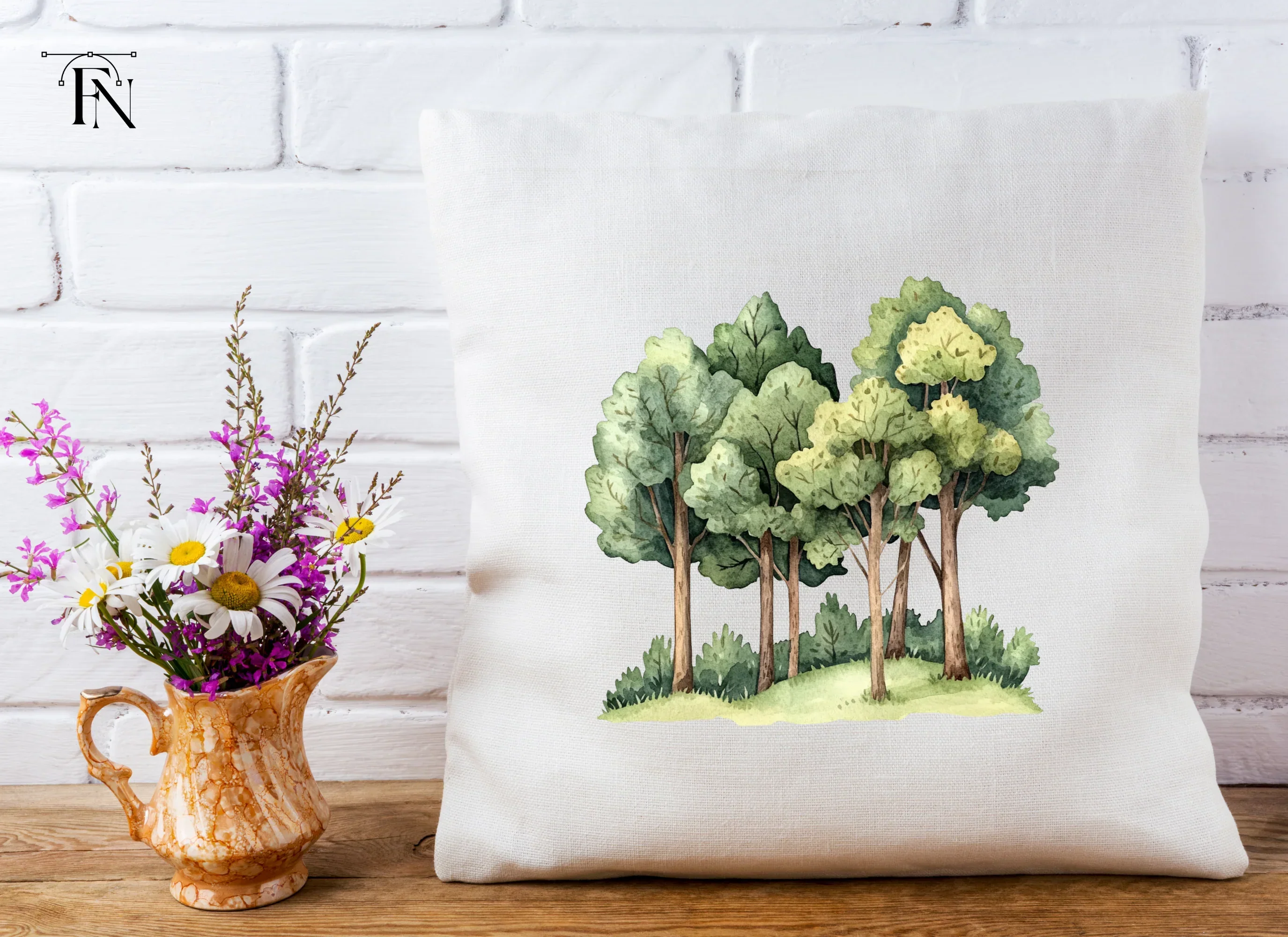 Forest Tree Group Clipart Bundle - Image 4