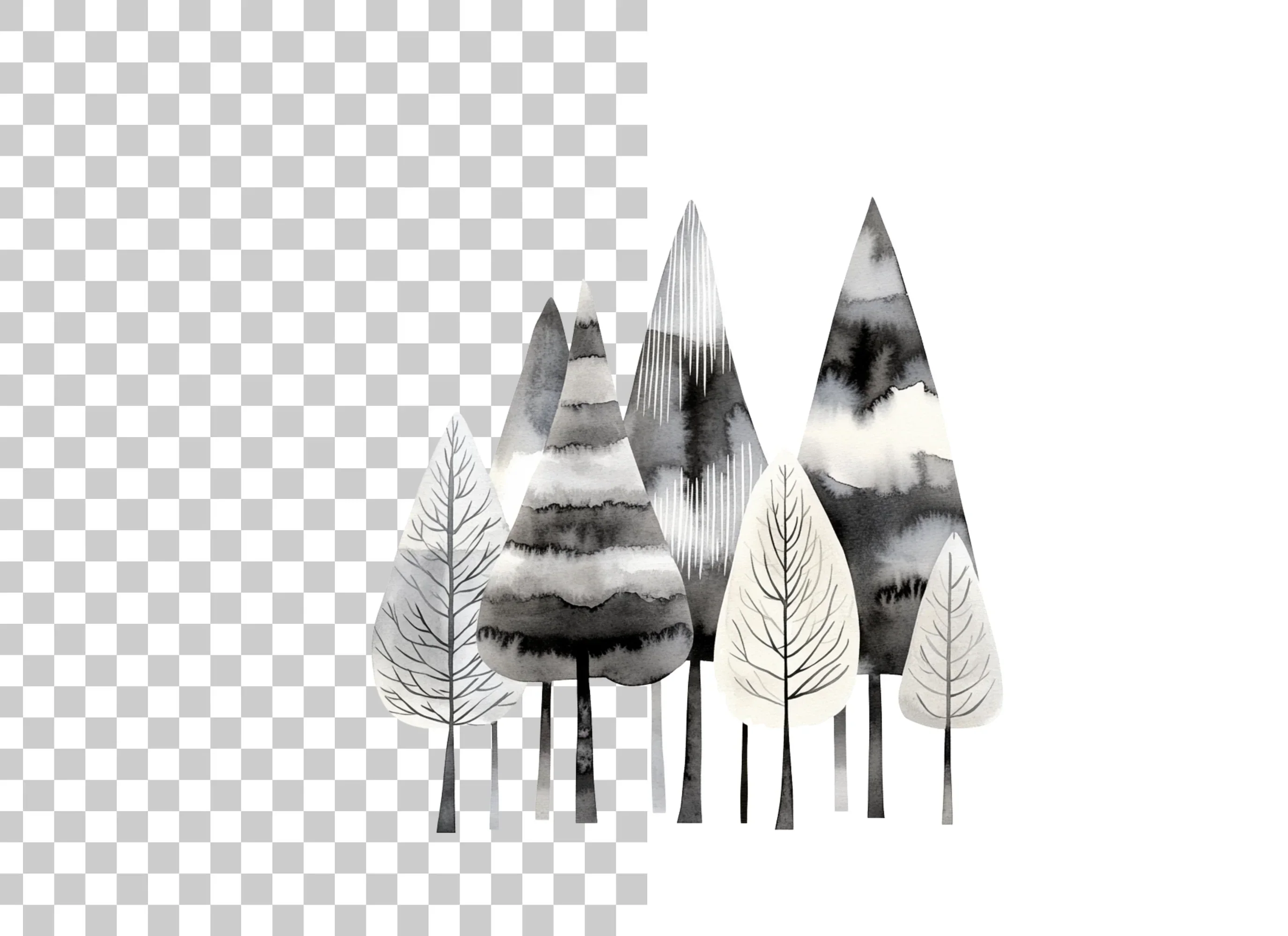 Forest Trees Clipart Bundle - Image 2