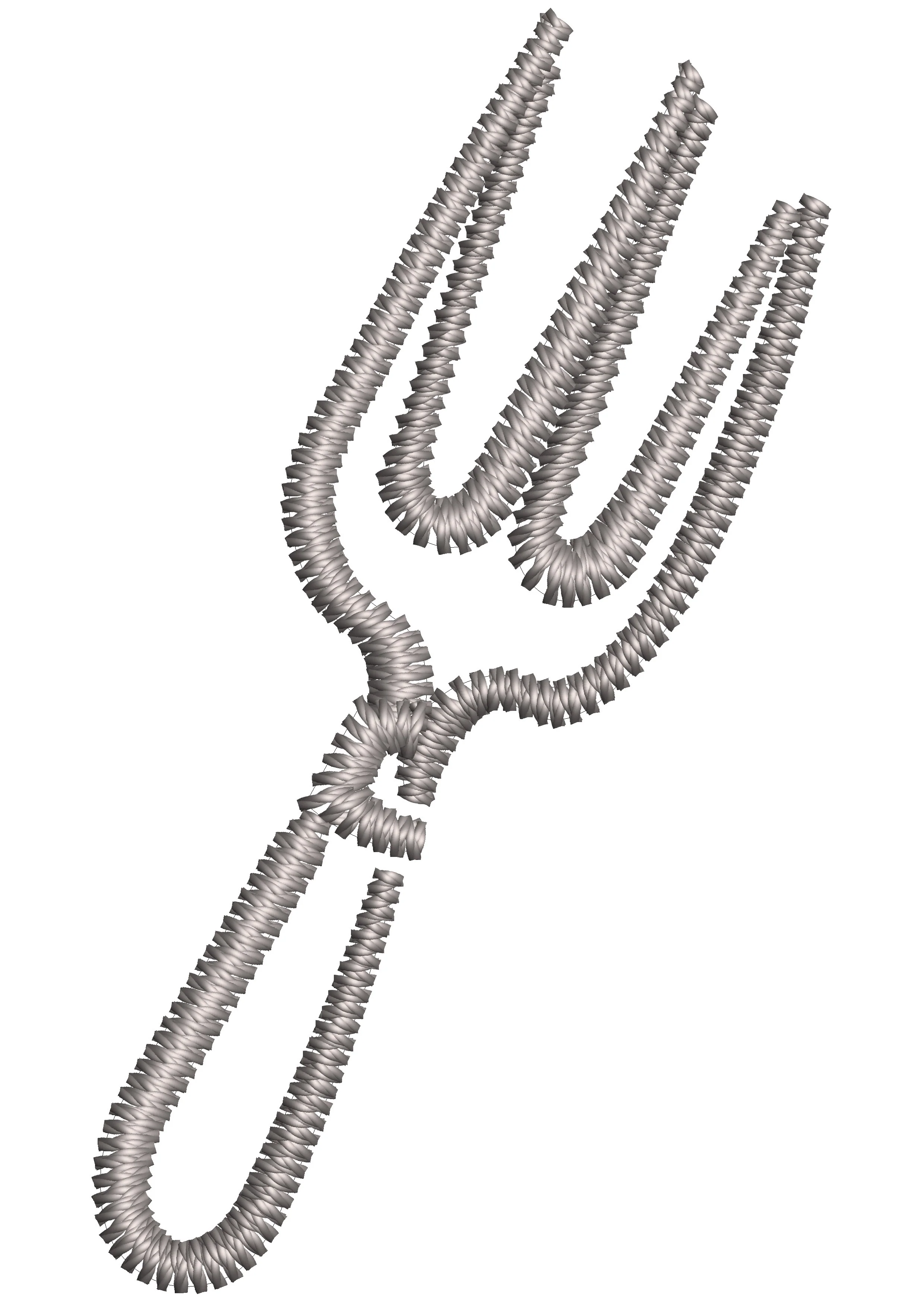 Fork Embroidery Design