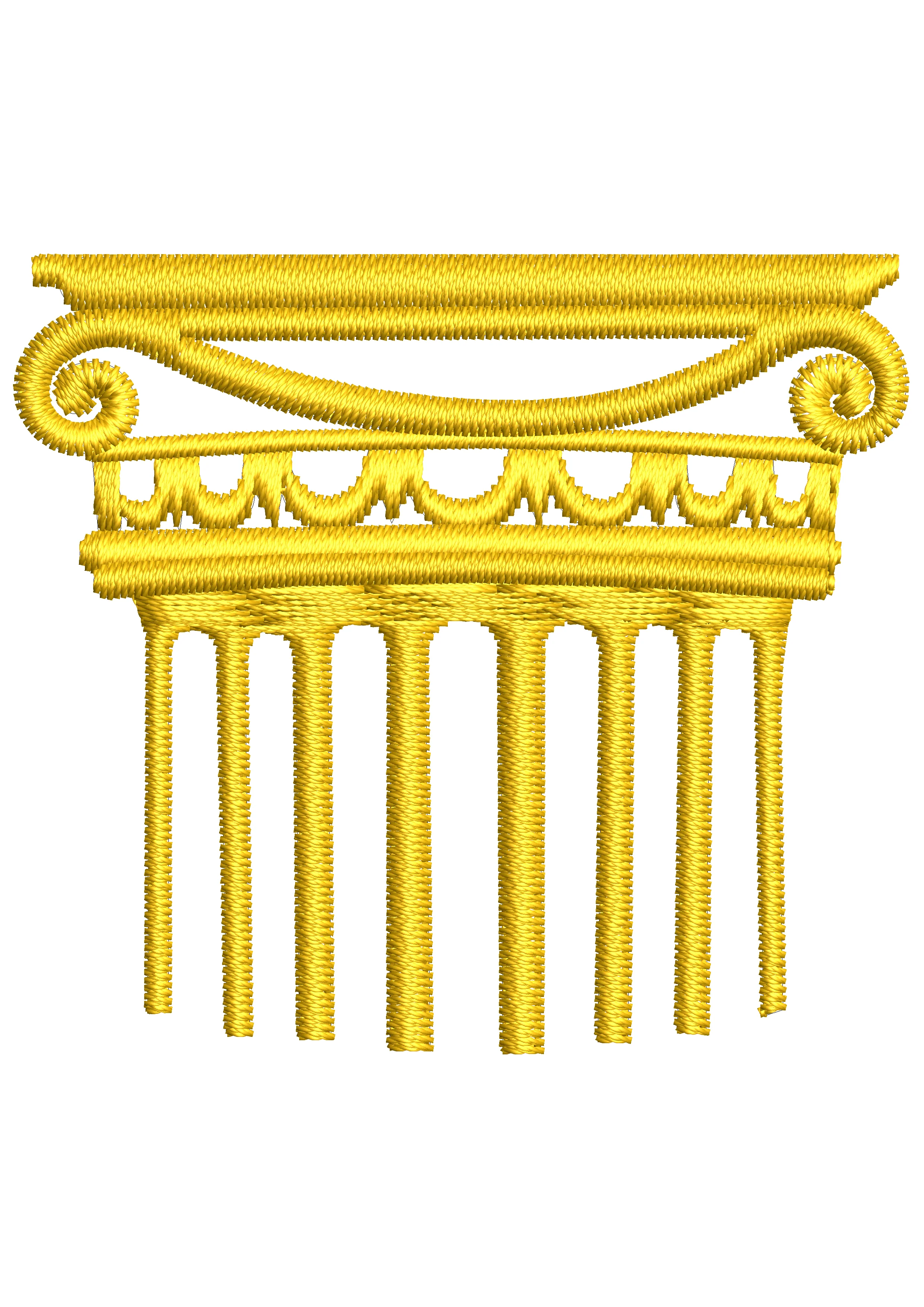 Fort Embroidery Design