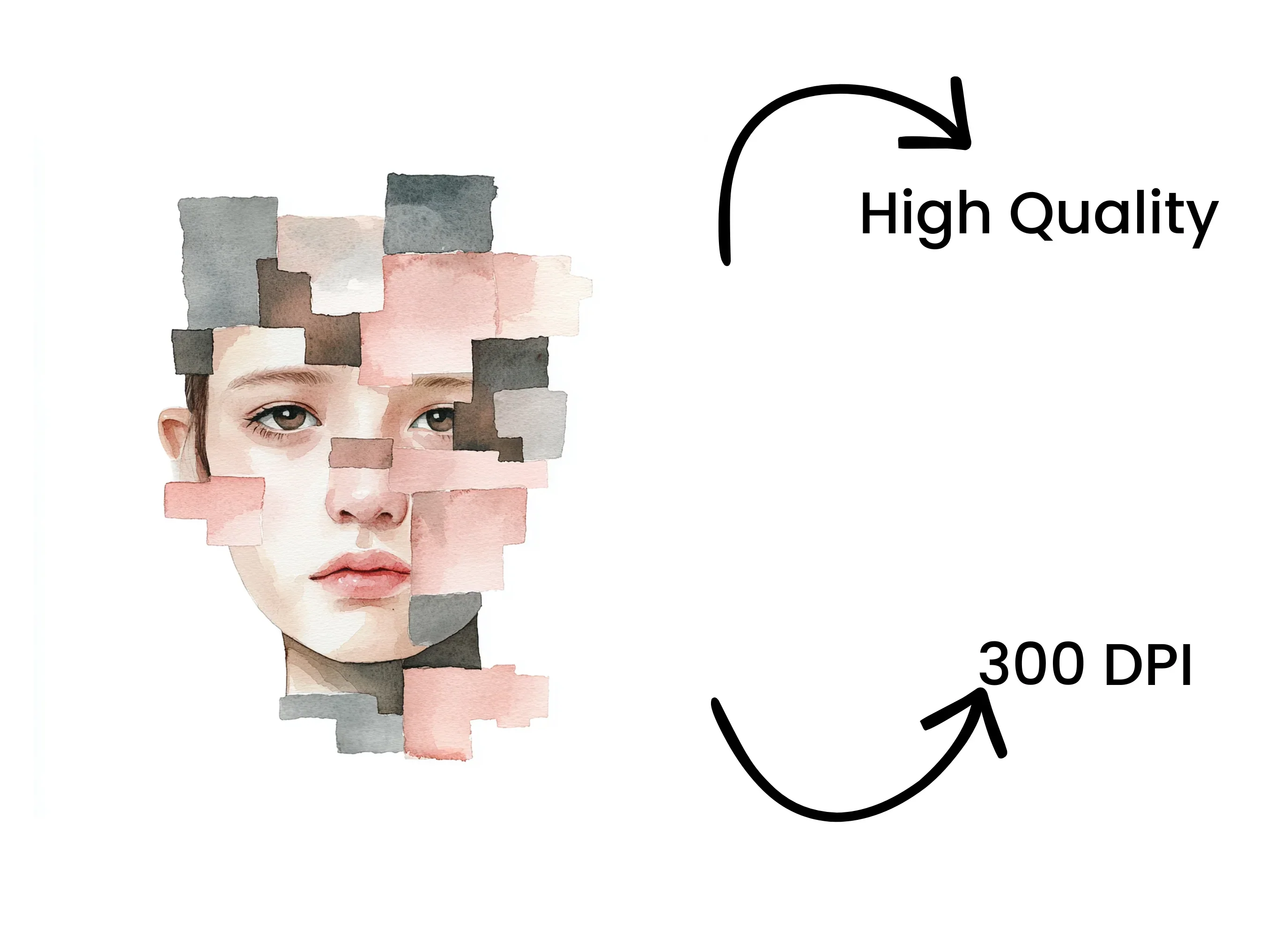 Fragmented Face Clipart Bundle - Image 4