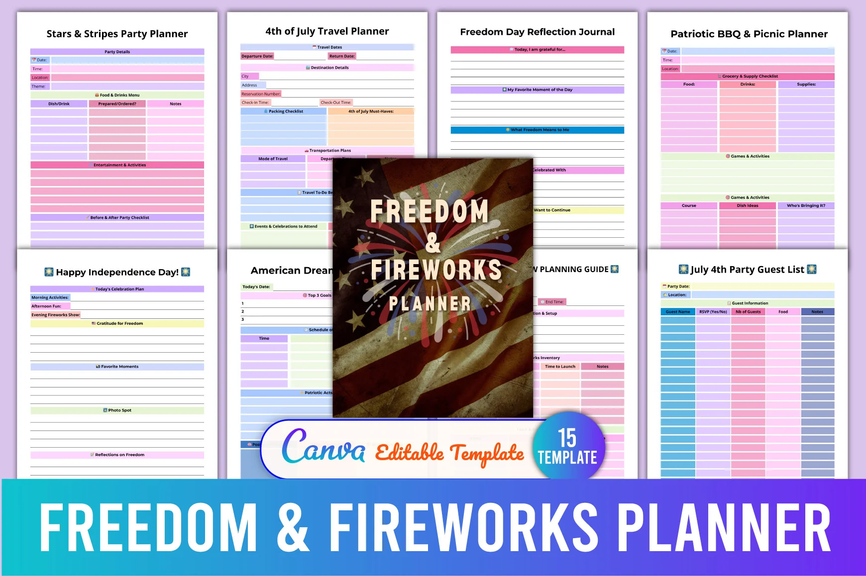 Freedom Fireworks Planner