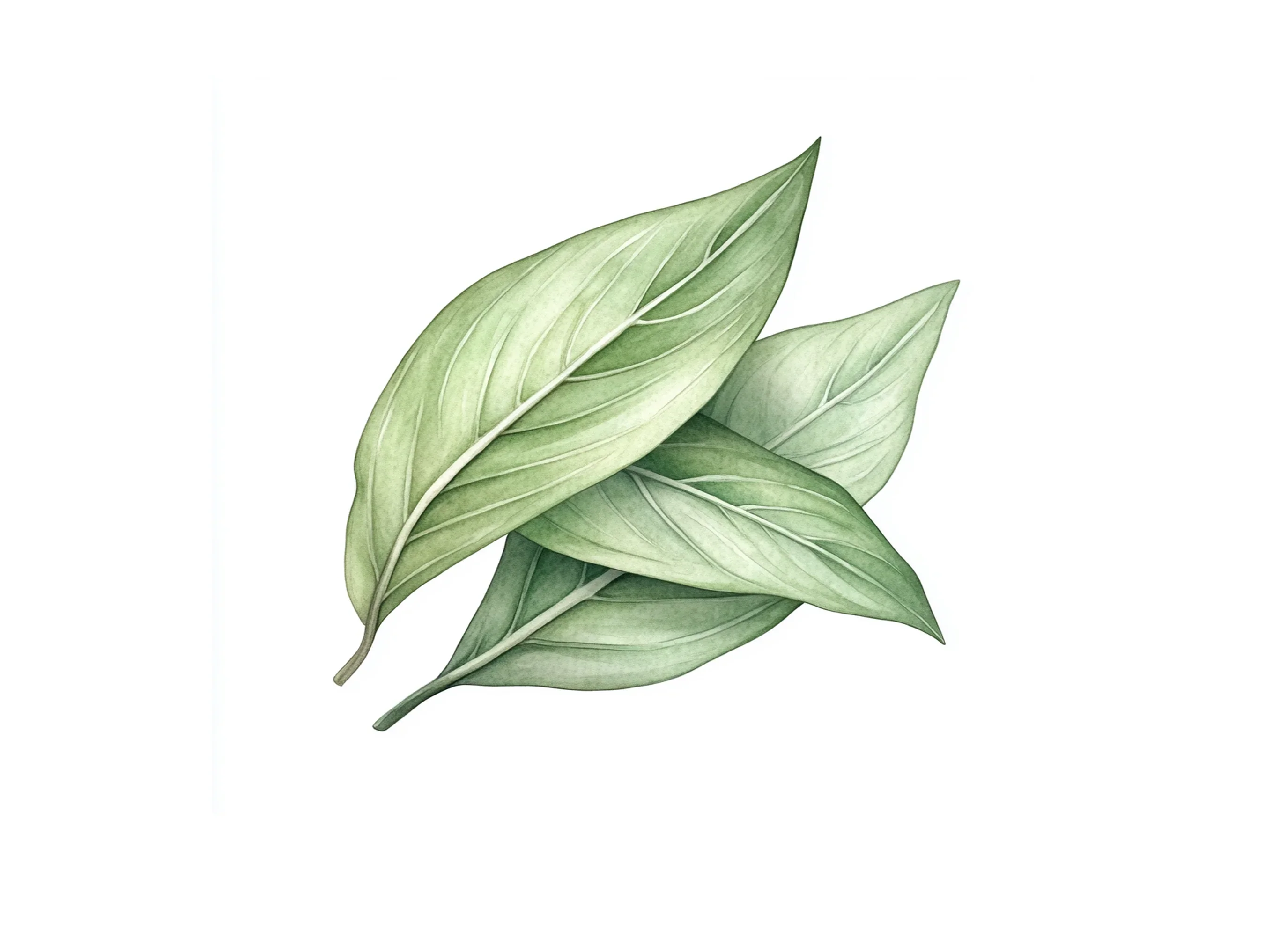 Fresh Green Leaf Illustrations Clipart Bundle - Image 2