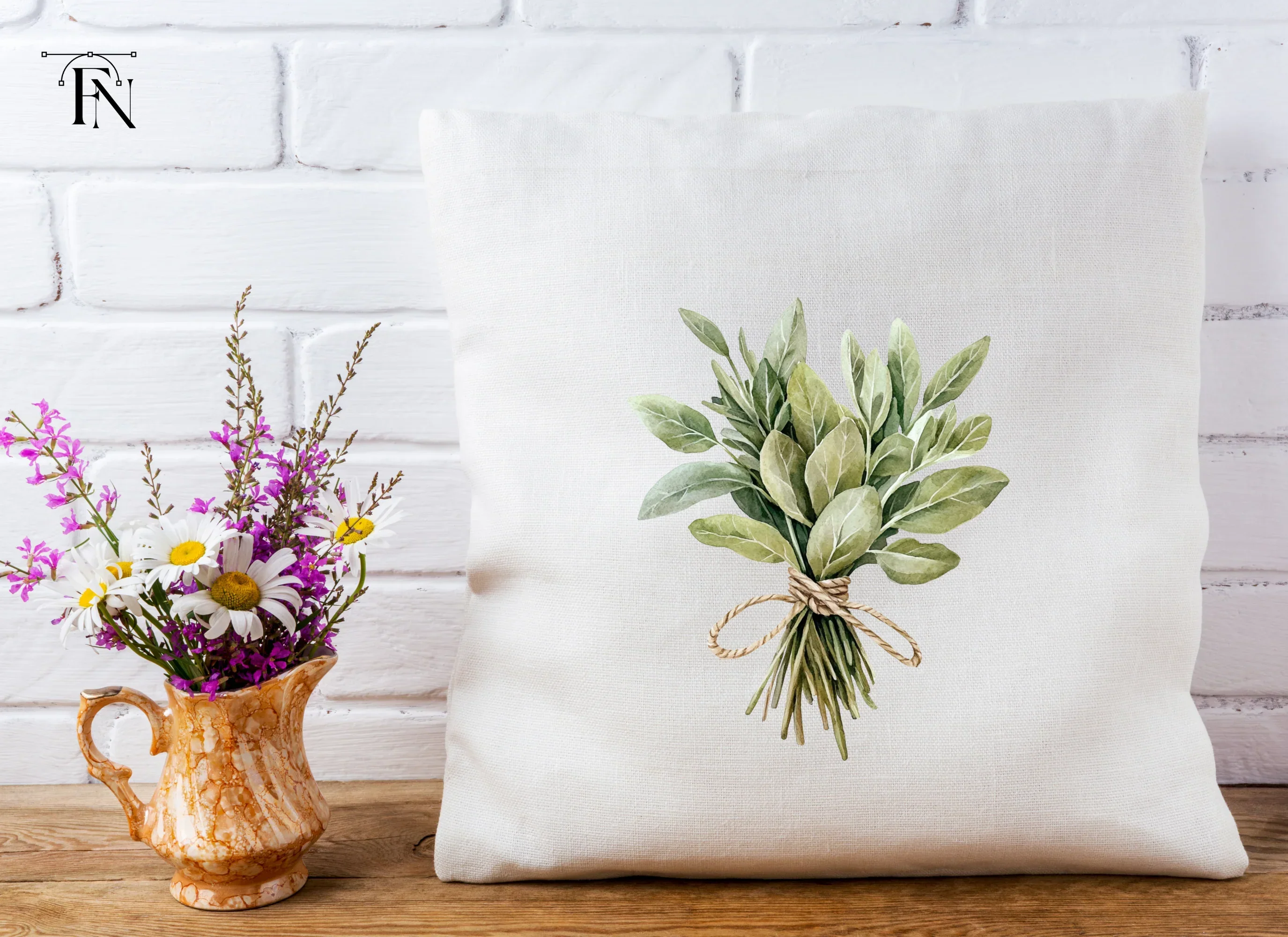 Fresh Herb Bouquets Clipart Bundle - Image 3