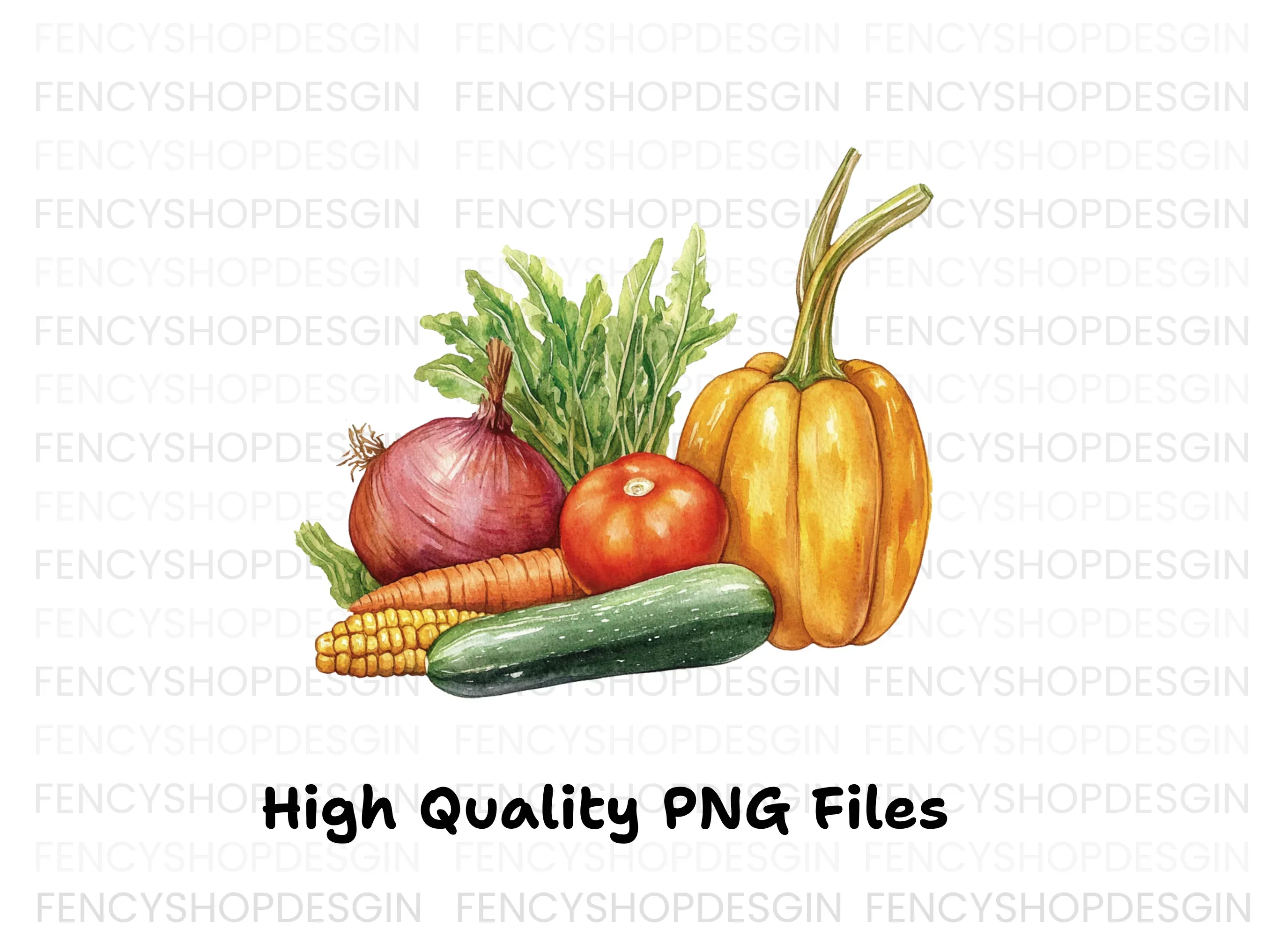 Fresh Vegetable Clipart Bundle - Image 3