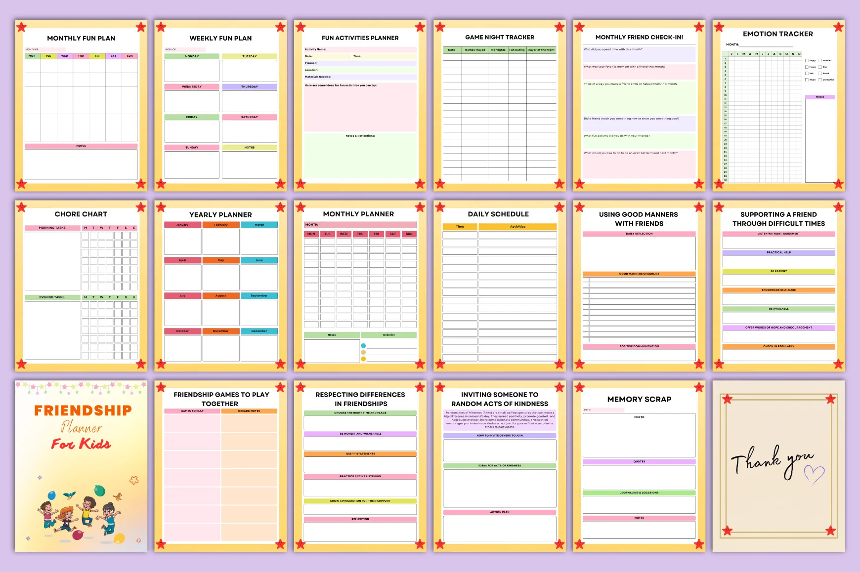 Friendship Planner for Kids - Image 2