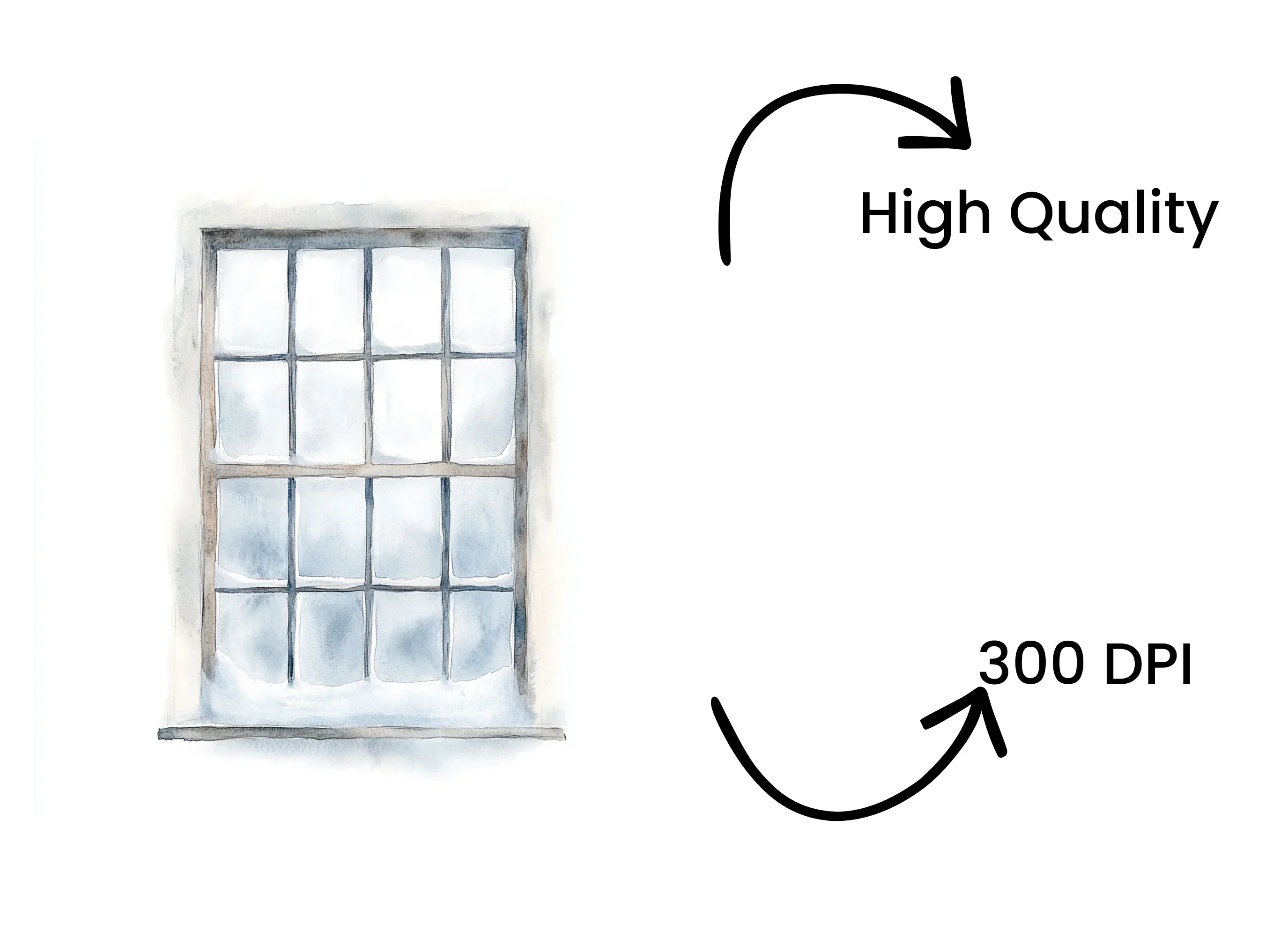 Frosted Winter Window Clipart Bundle - Image 4