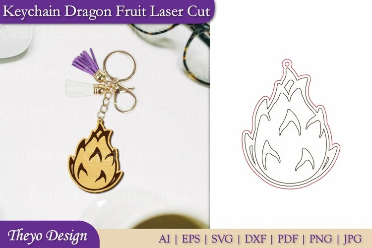 Fruit Keychain SVG Bundle