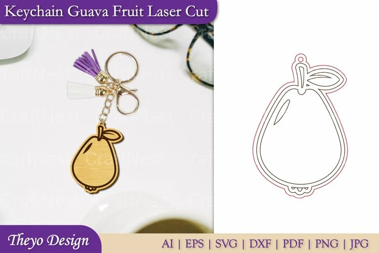 Fruit Keychain SVG Bundle
