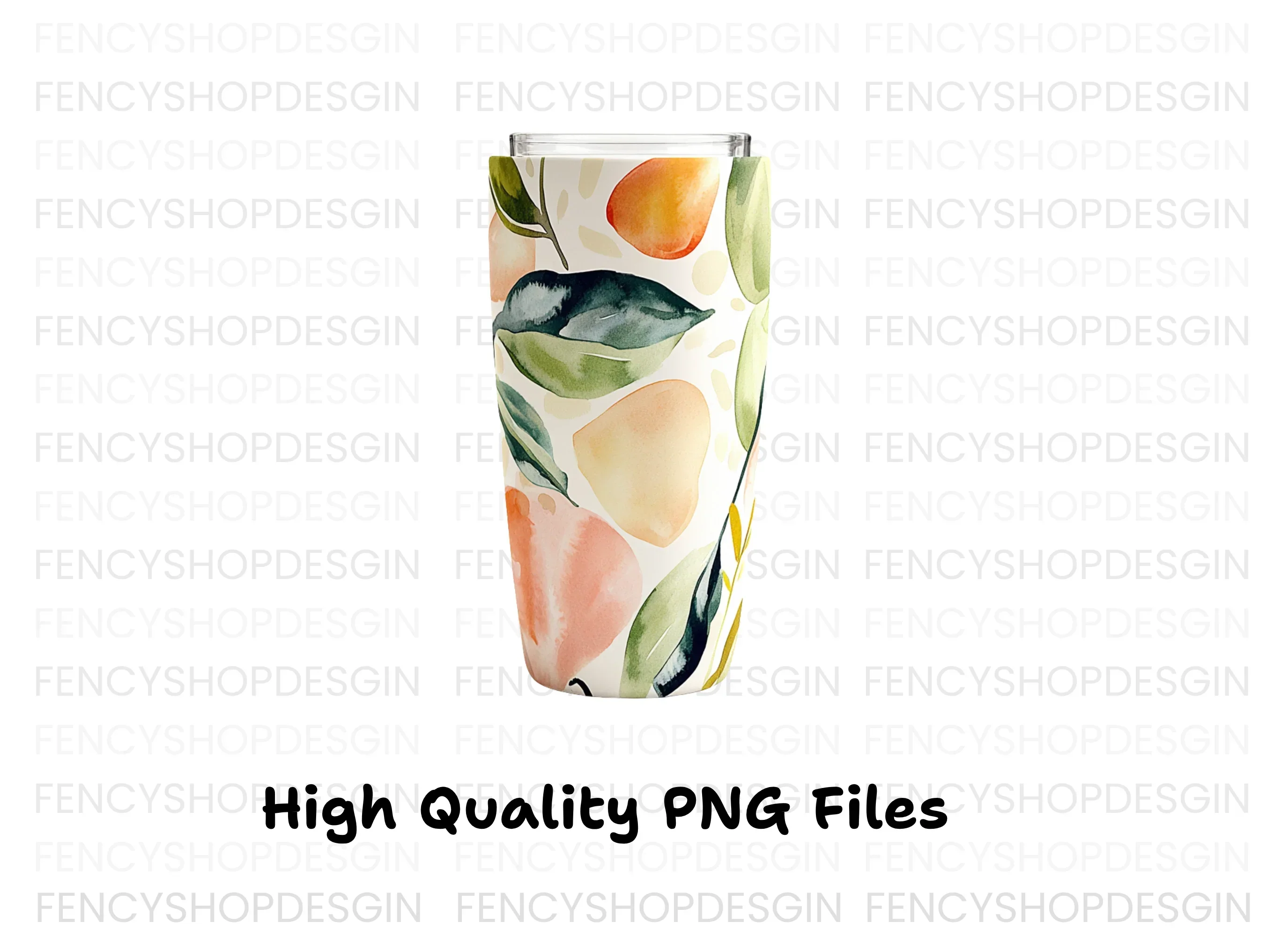 Fruit Leaf Tumbler Clipart Bundle - Image 3