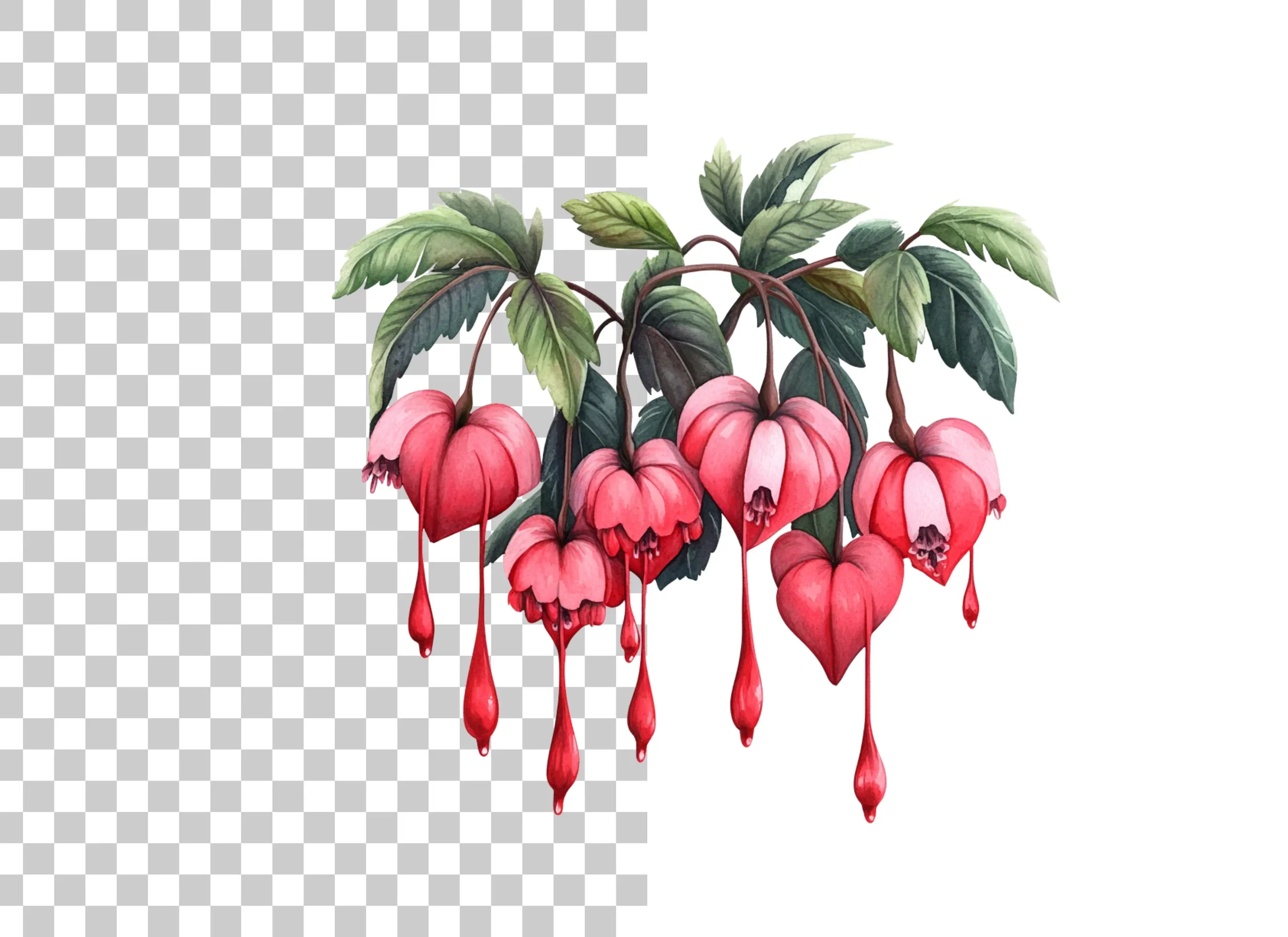 Fuchsia Flower Clipart Bundle - Image 2