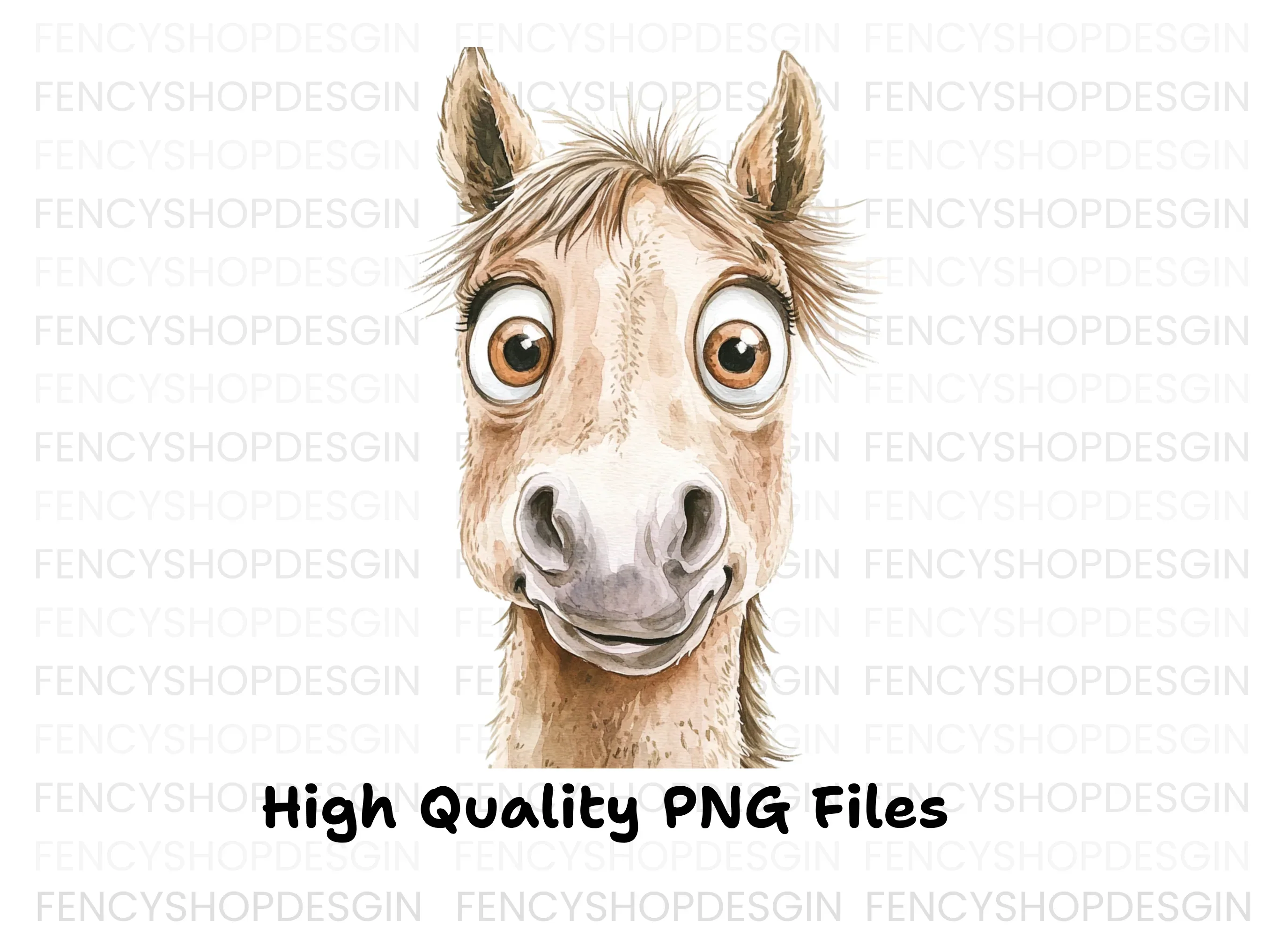 Funny Horse Faces Clipart Bundle - Image 3