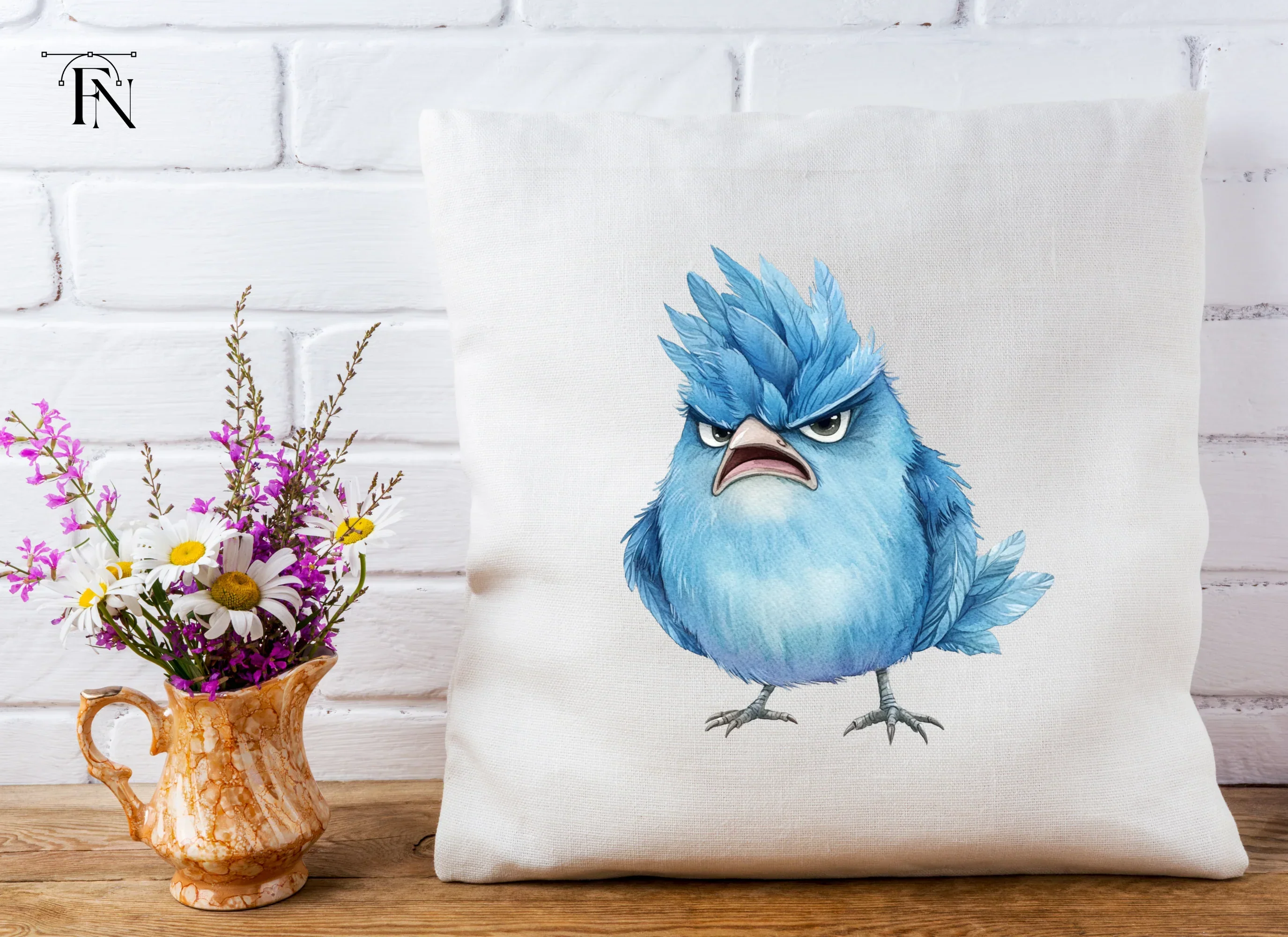 Furious Blue Bird Clipart Bundle - Image 4