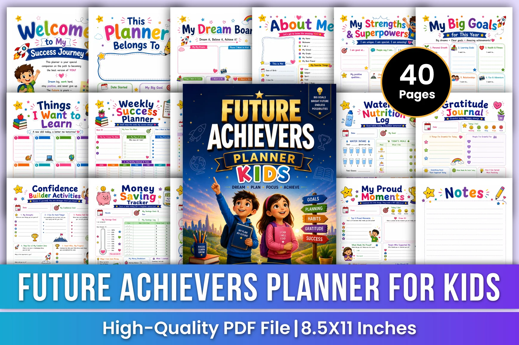 Future Achievers For Kids Planner