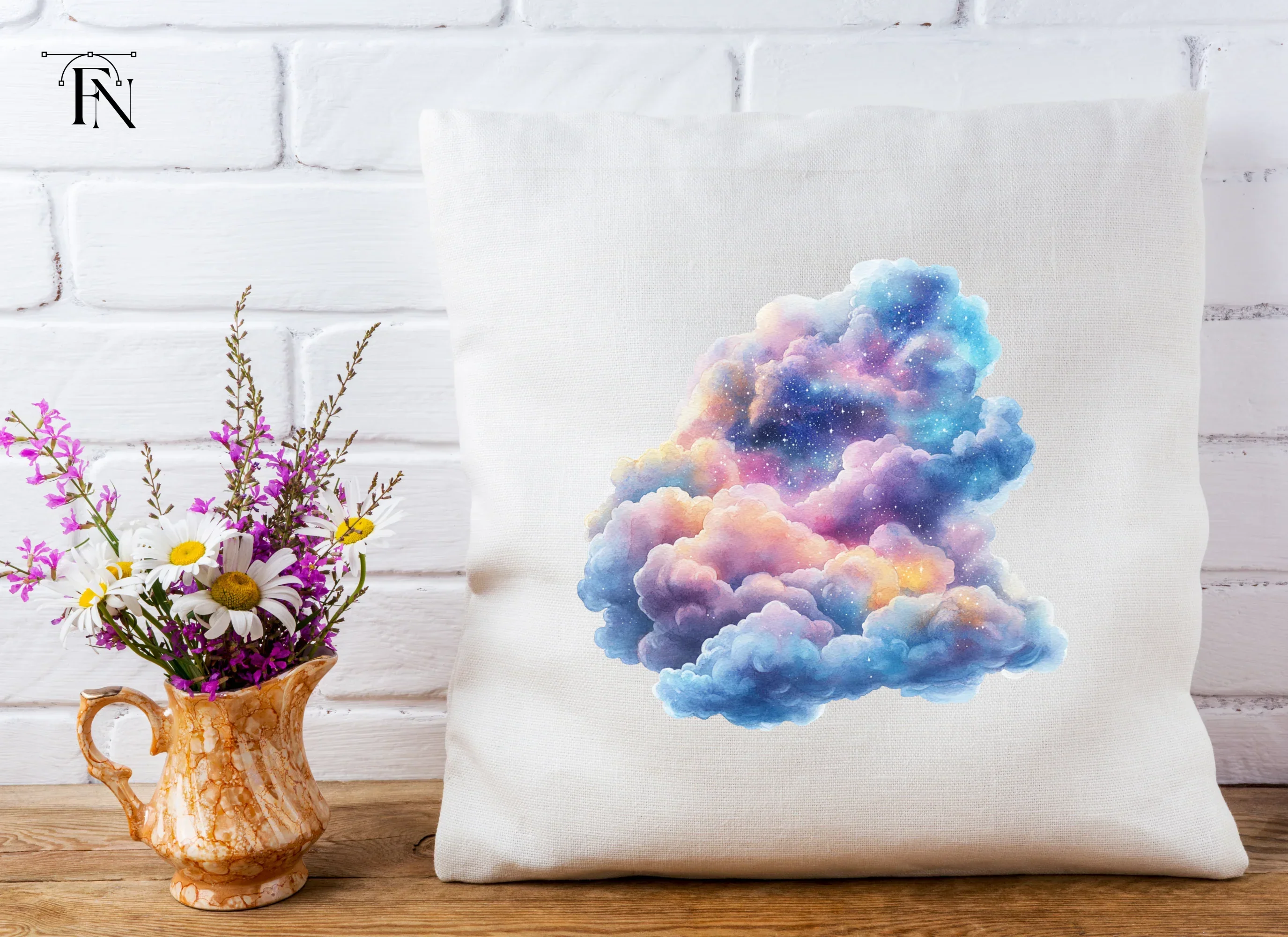 Galaxy Cloud Clipart Bundle - Image 5