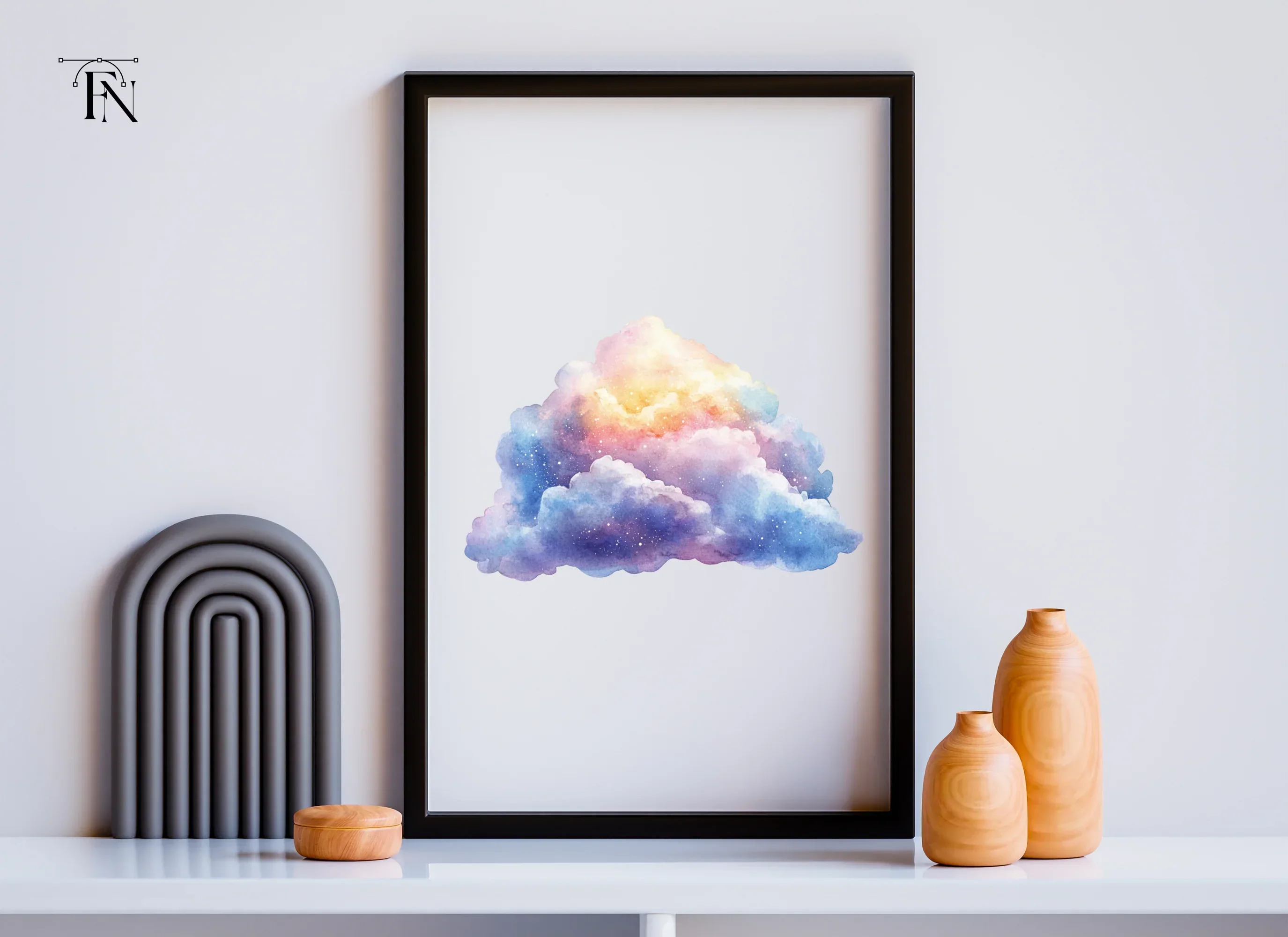 Galaxy Clouds Clipart Bundle - Image 4
