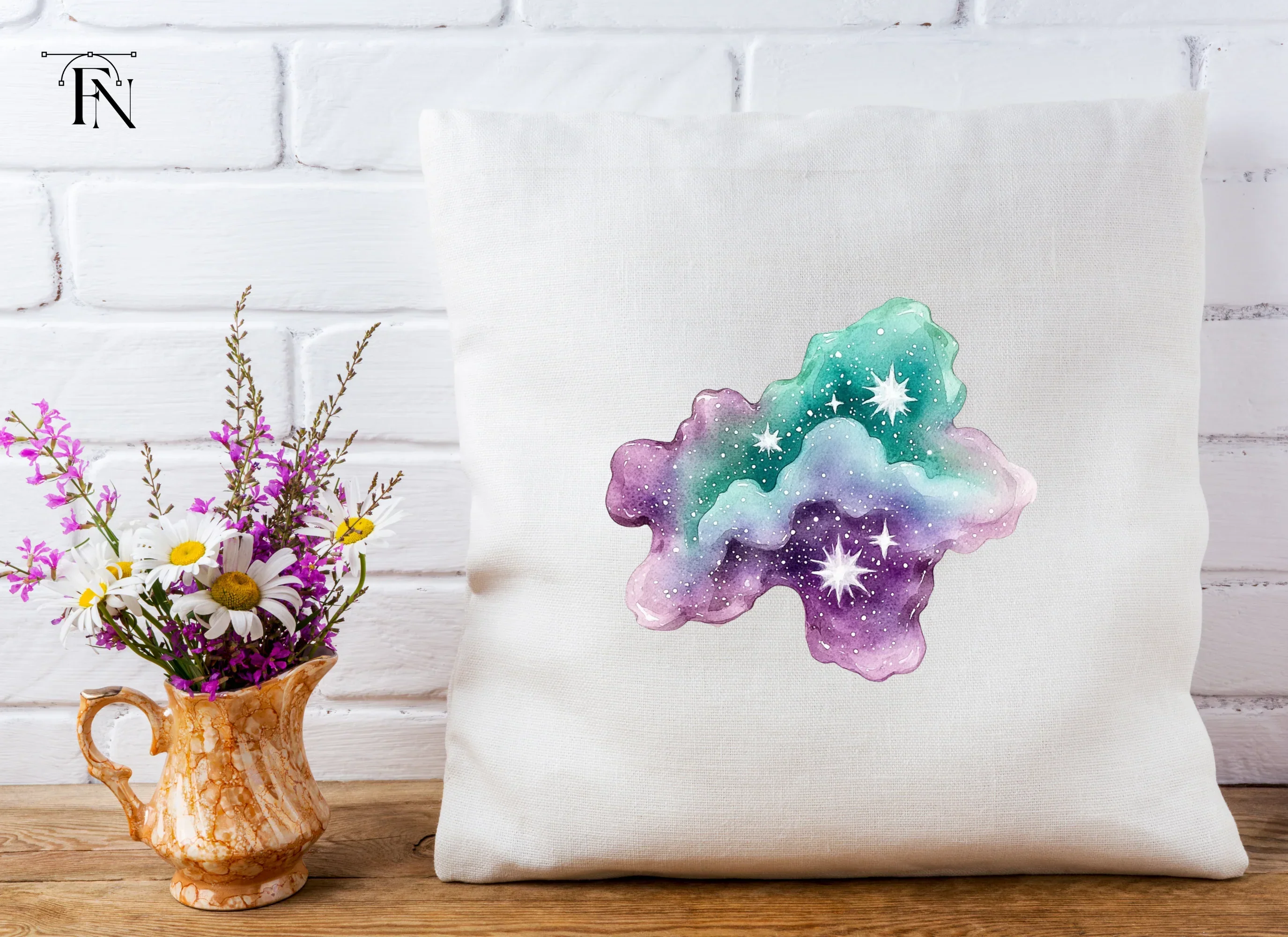 Galaxy Starry Cloud Clipart Bundle - Image 5
