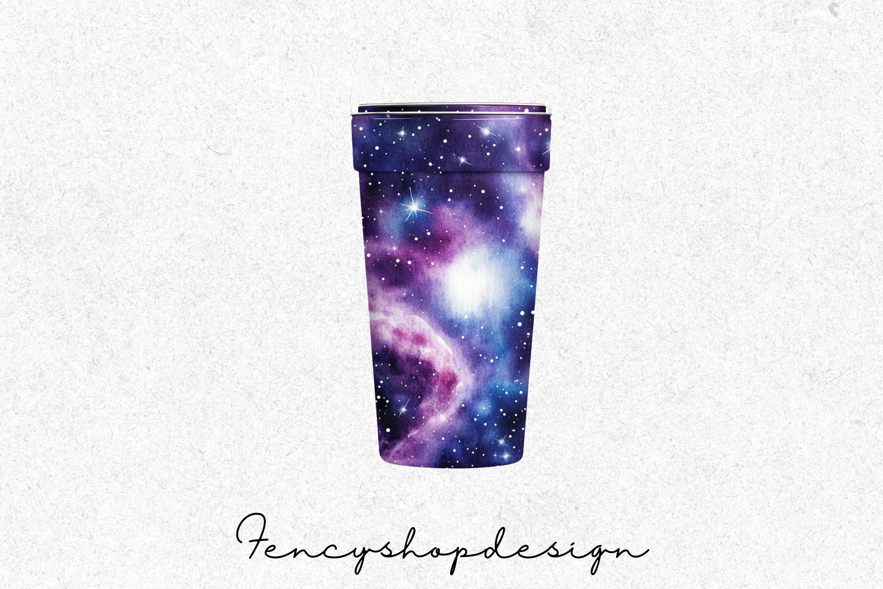 Galaxy Swirl Tumbler Clipart Bundle - Image 3