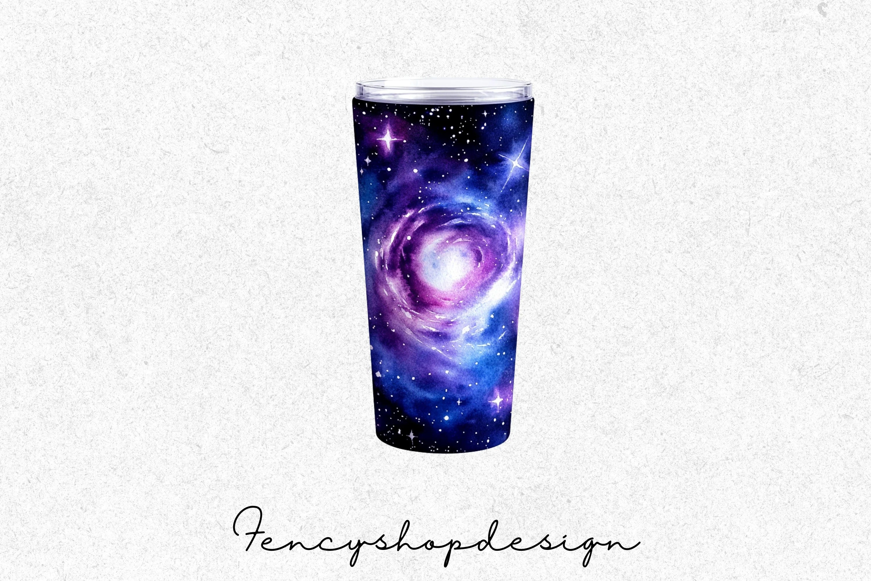 Galaxy Swirl Tumbler Clipart Bundle - Image 4