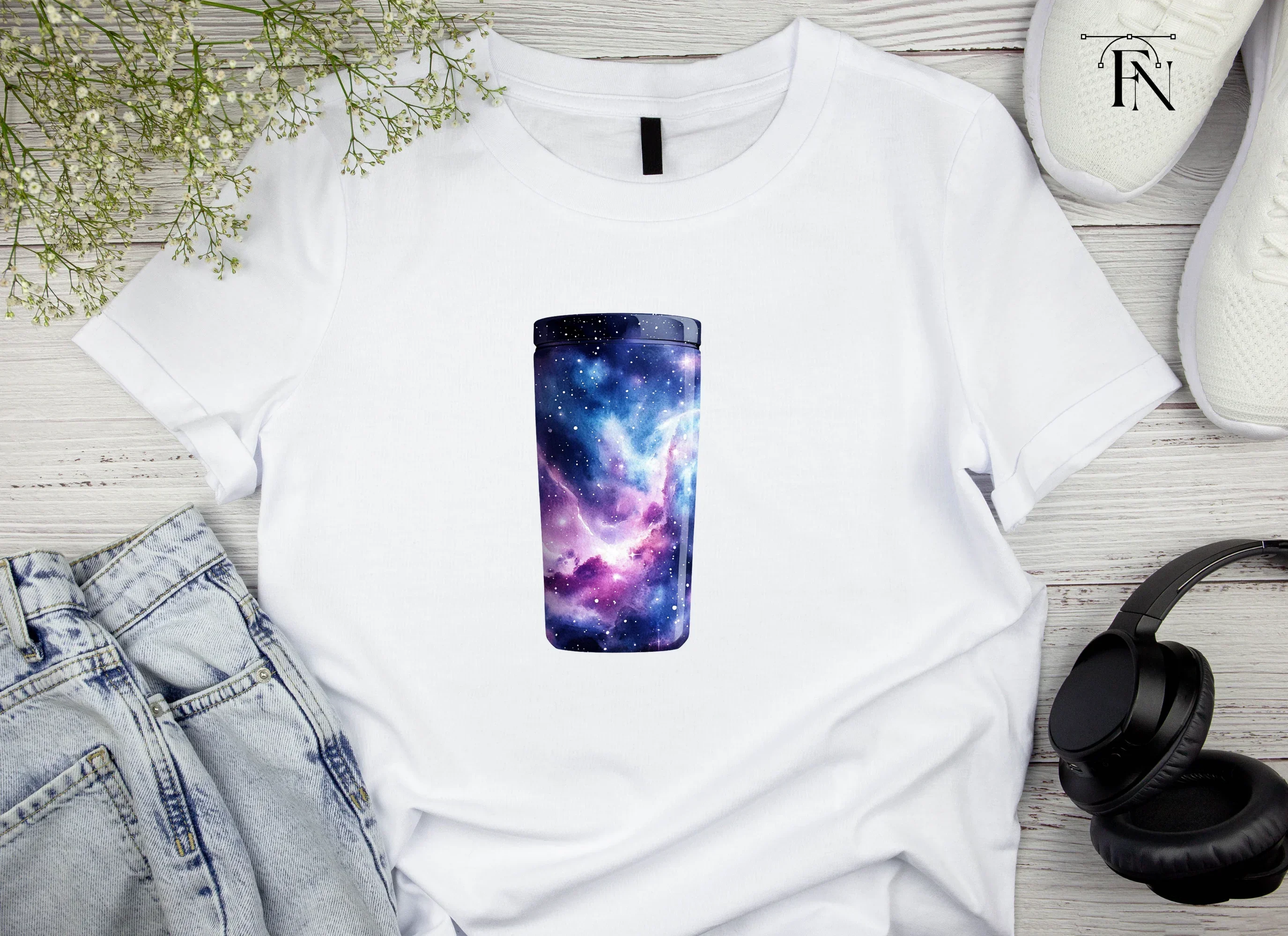 Galaxy Tumbler Clipart Bundle - Image 4