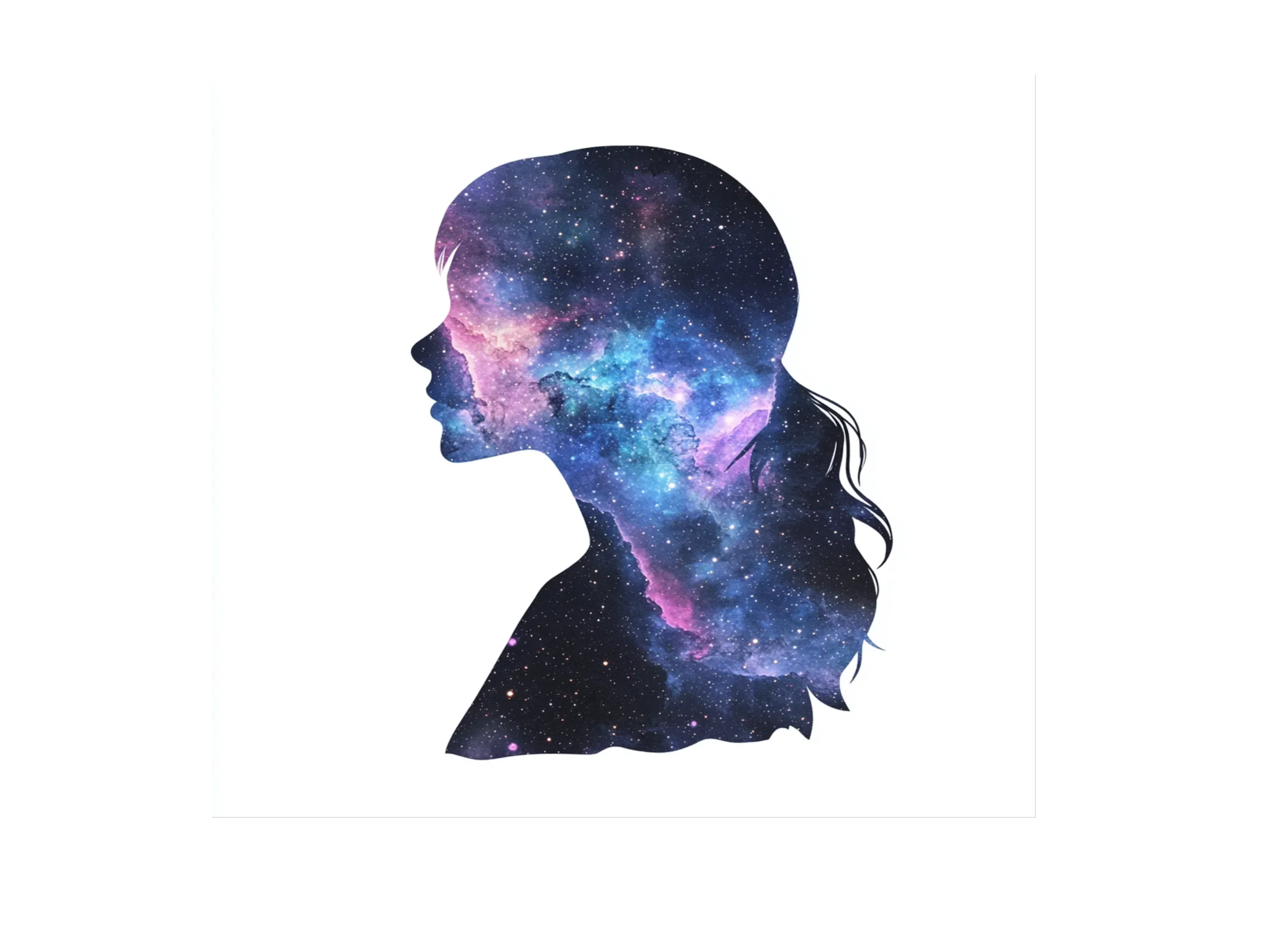 Galaxy Women Silhouettes Clipart Bundle - Image 2