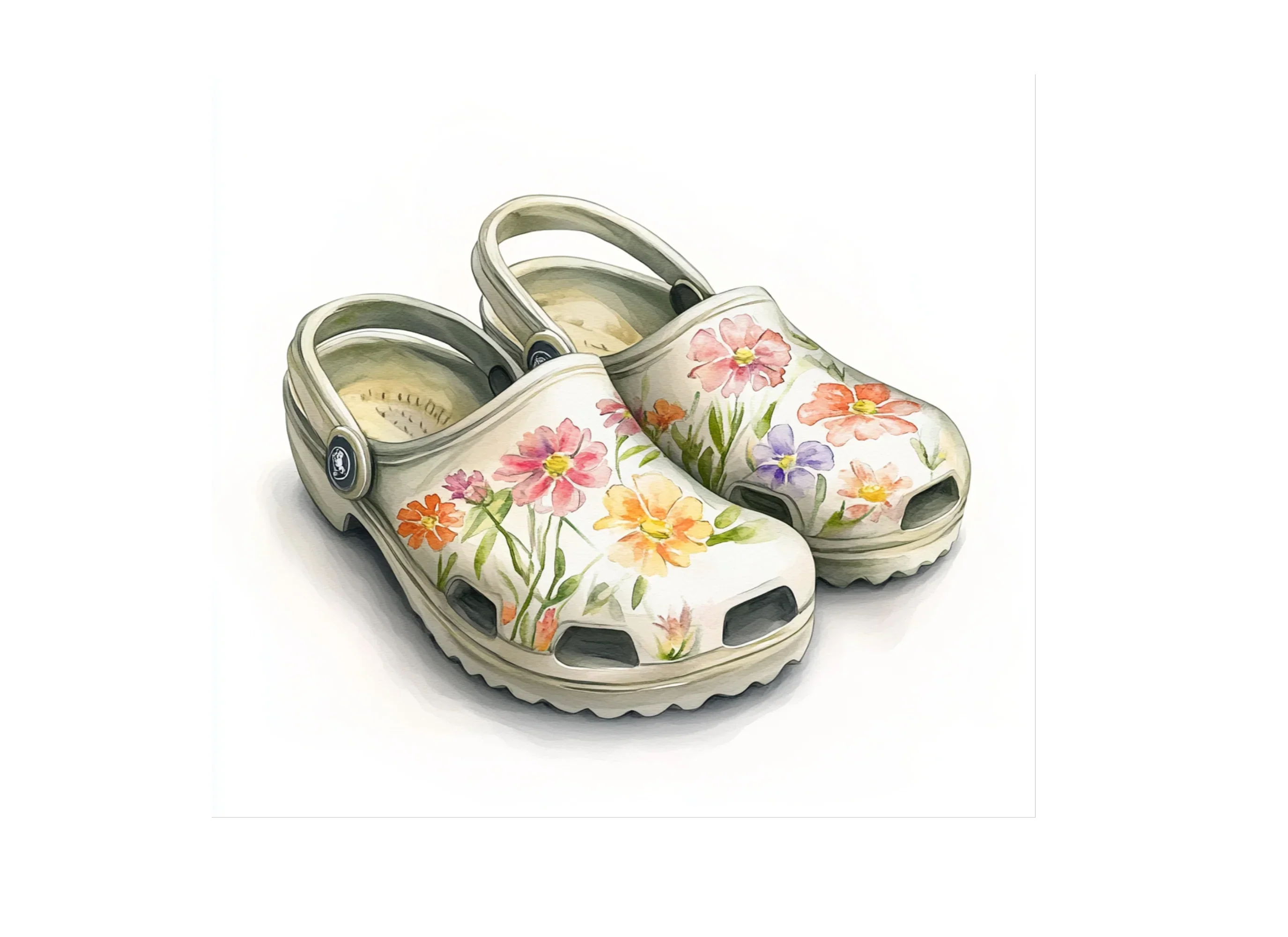 Garden Shoes Boots Floral Clipart Bundle - Image 3