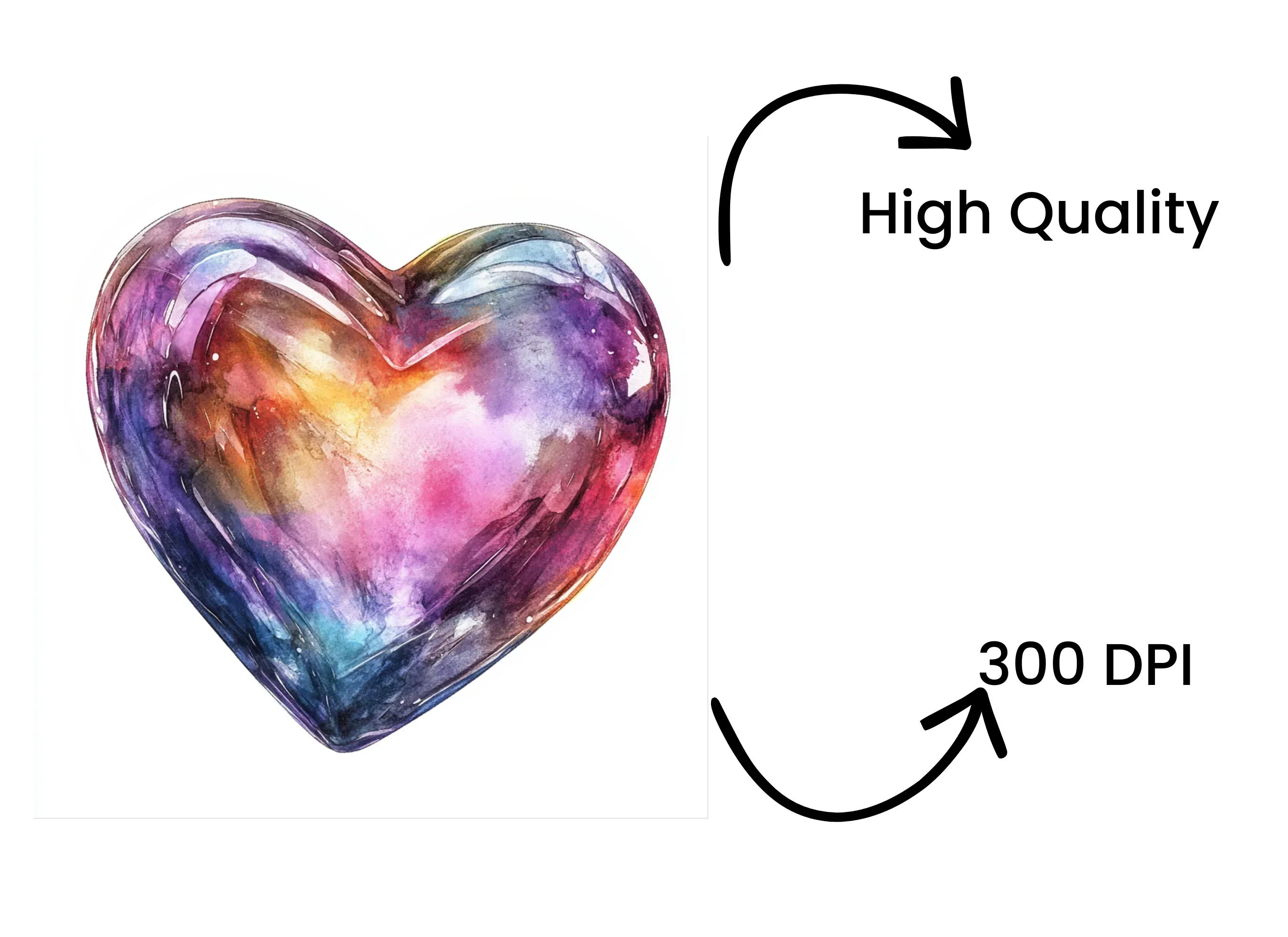 Gemstone Hearts Clipart Bundle - Image 4