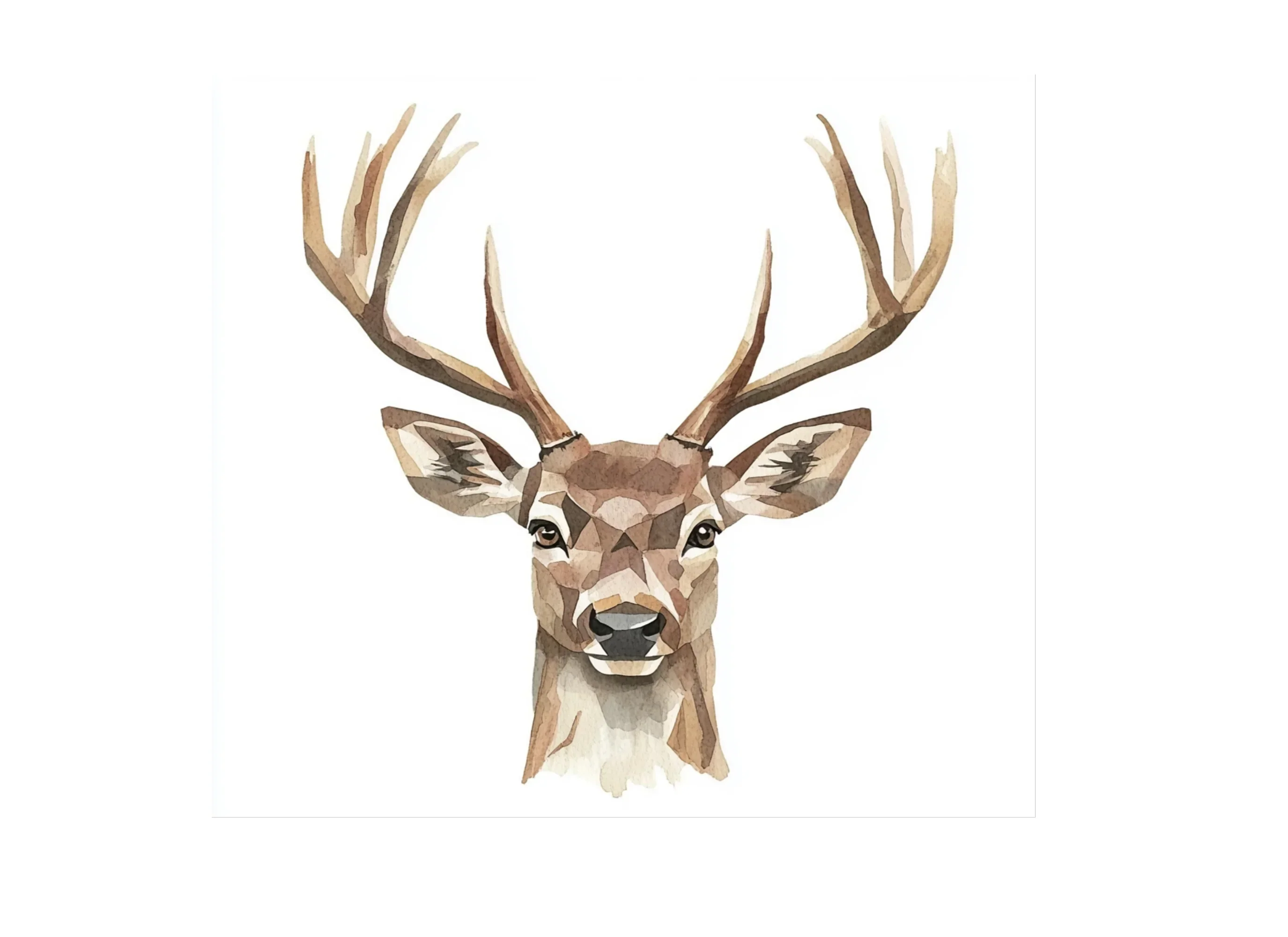 Geometric Deer Head Clipart Bundle - Image 3