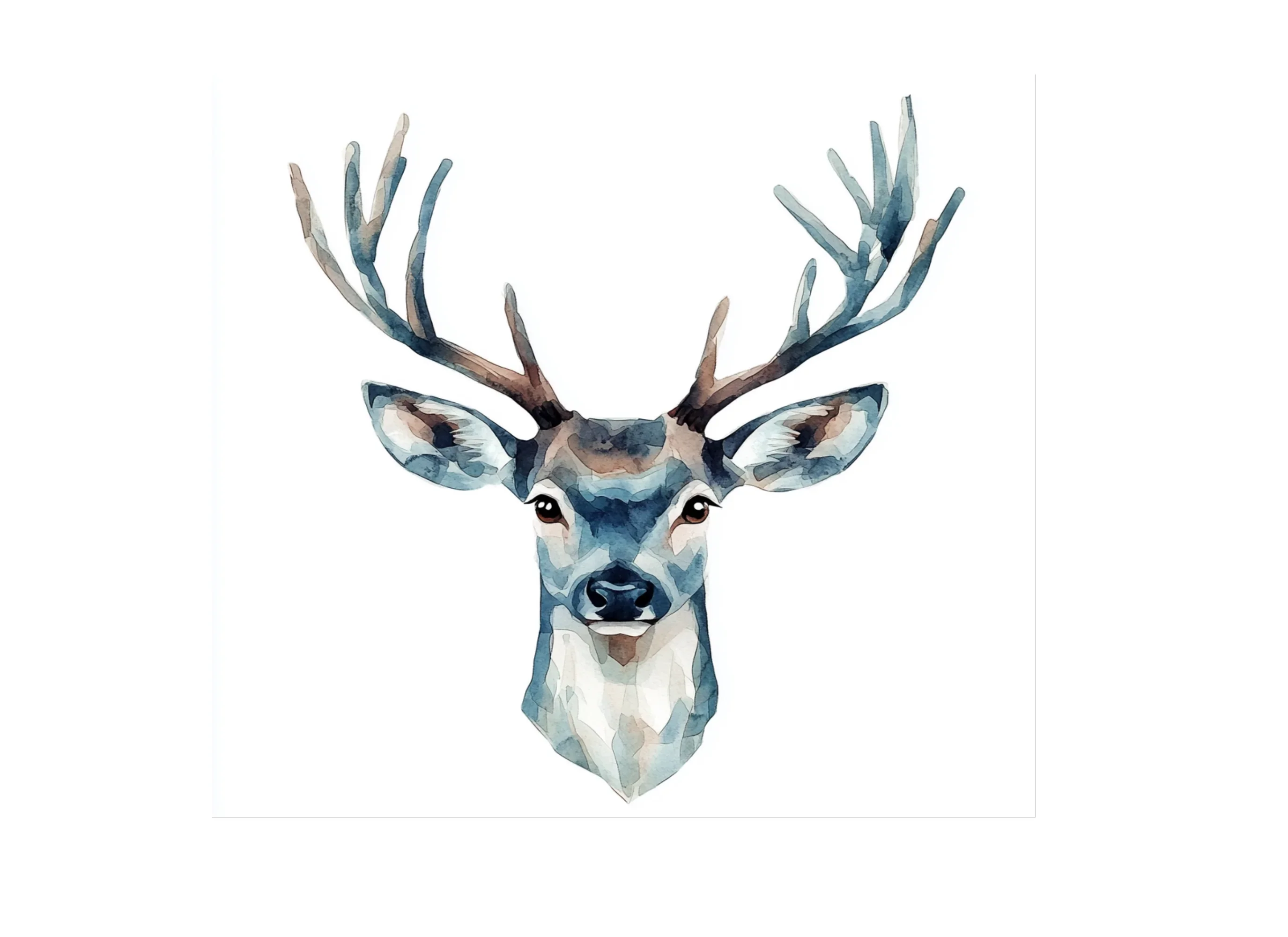 Geometric Deer Head Designs Clipart Bundle - Image 3