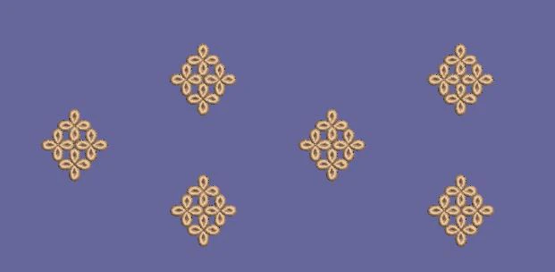 Geometric Diamond Lattice Booti Embroidery Design