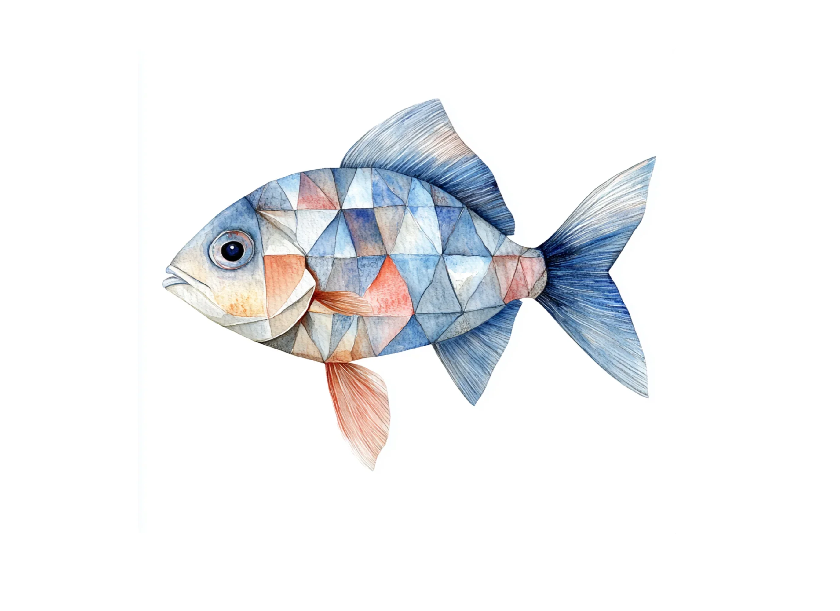 Geometric Fish Clipart Bundle - Image 2