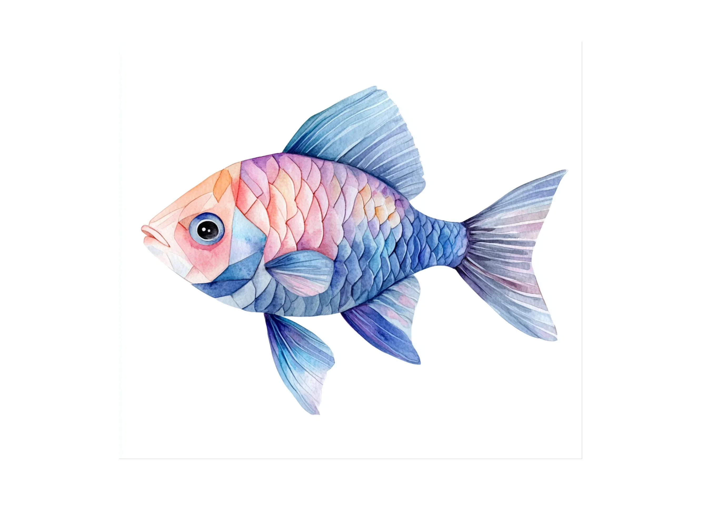 Geometric Fish Clipart Bundle - Image 3