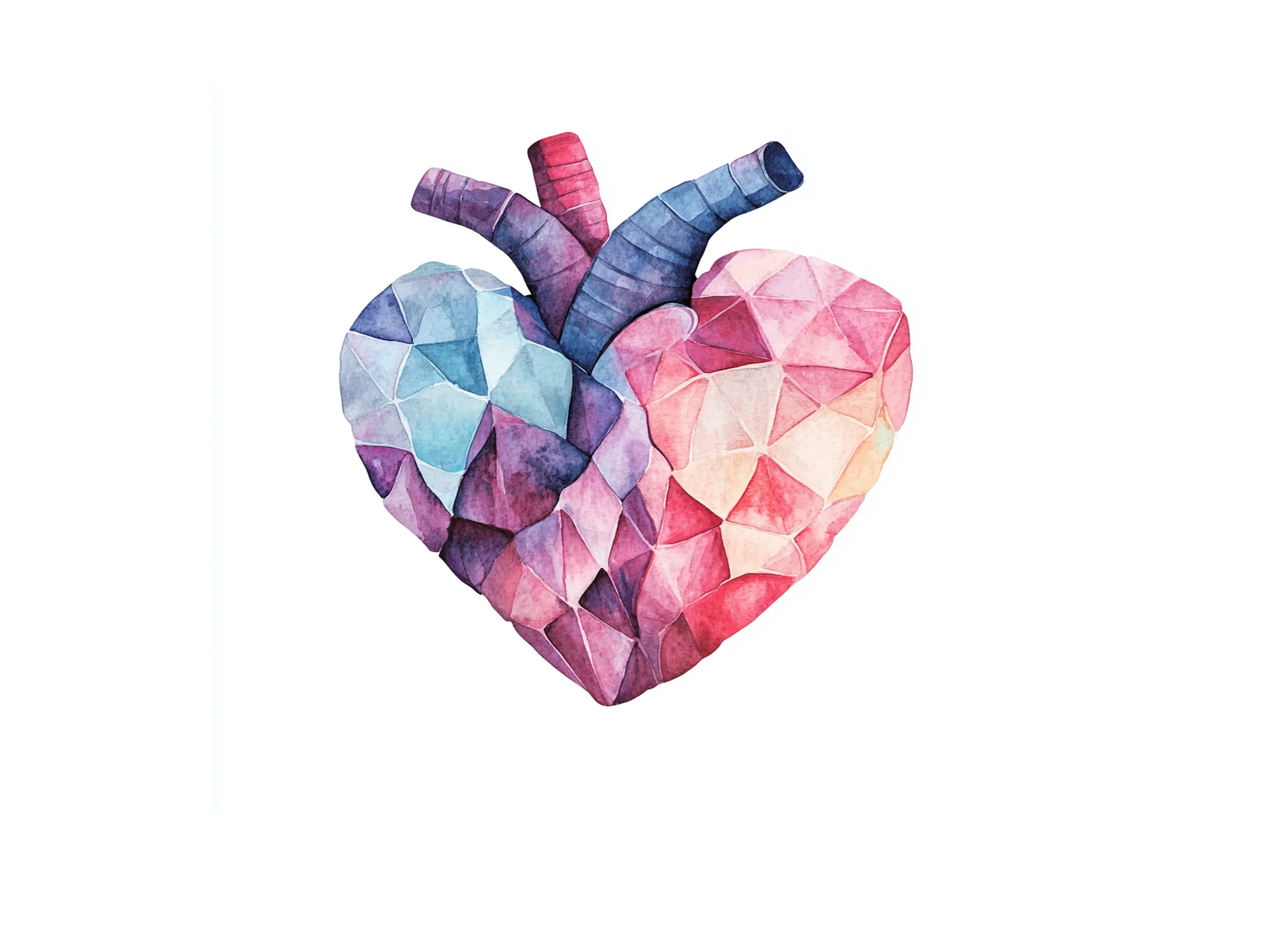 Geometric Heart Clipart Bundle - Image 2