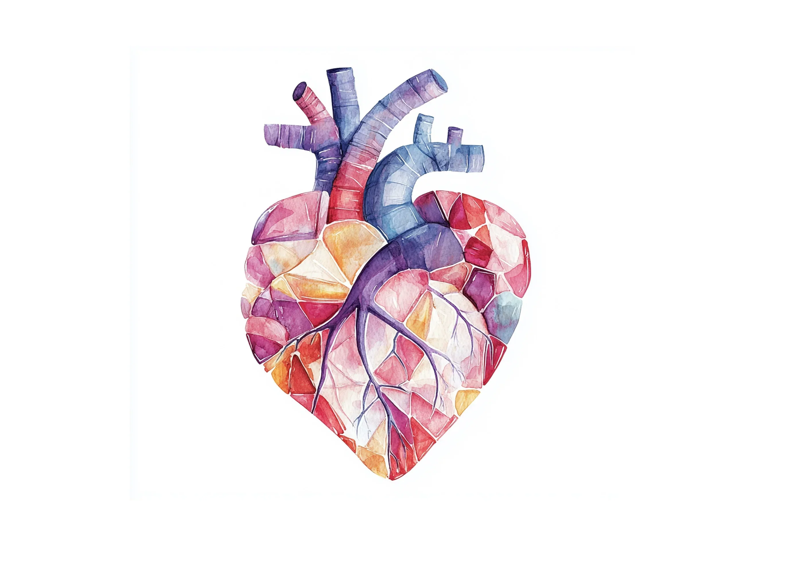 Geometric Heart Clipart Bundle - Image 3