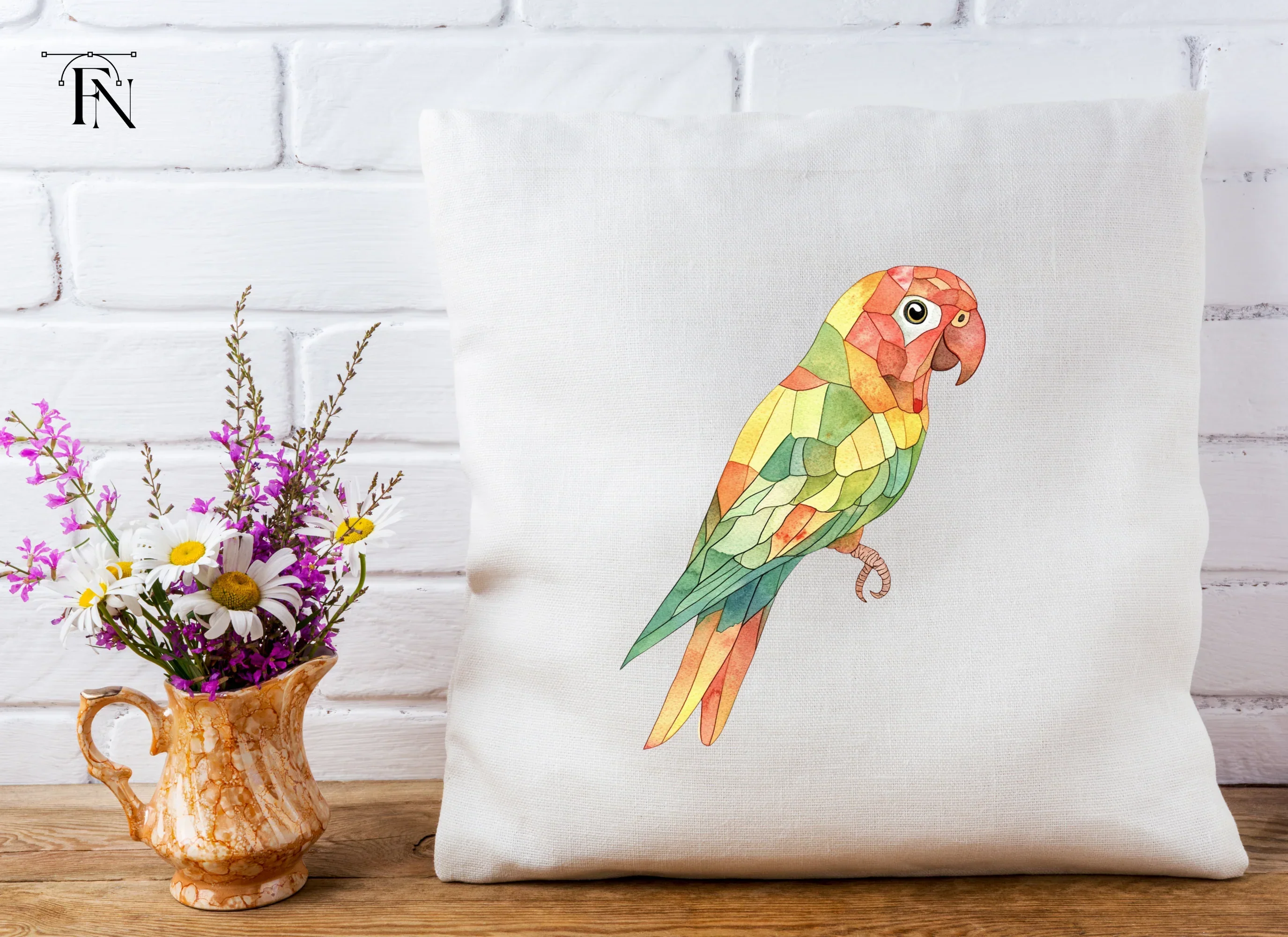 Geometric Parrot Clipart Bundle - Image 5