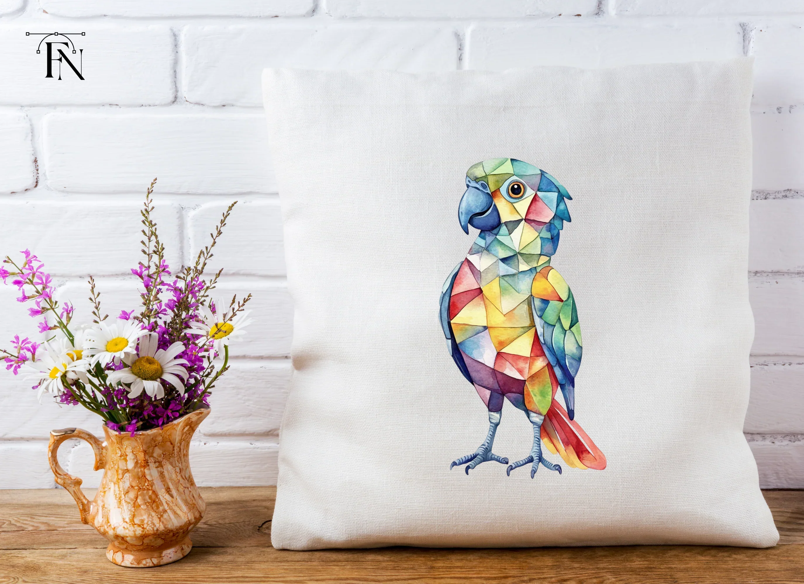 Geometric Parrot Clipart Bundle - Image 5