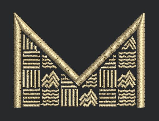 Geometric Patterns Embroidery Design
