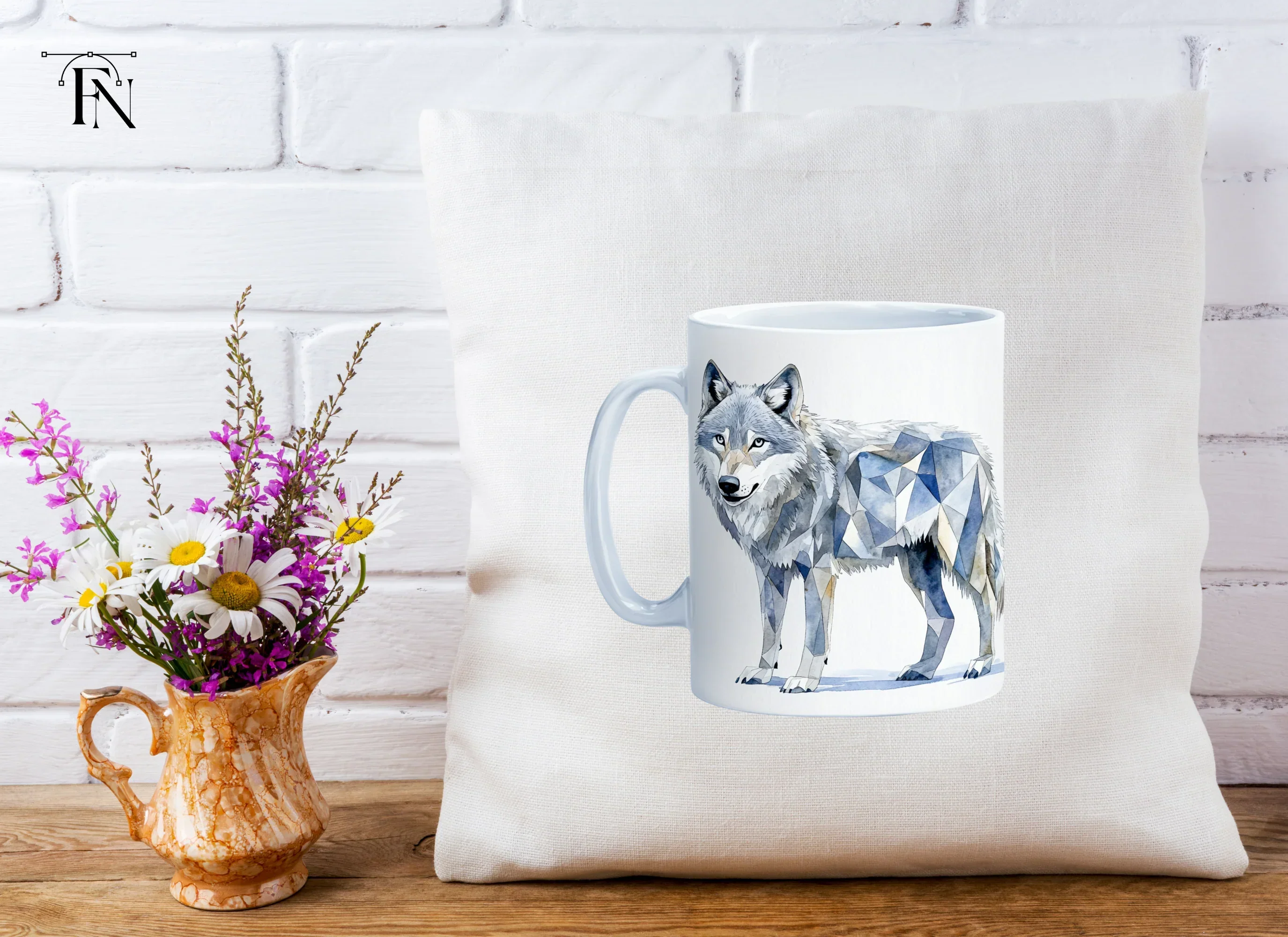Geometric Wolf Clipart Bundle - Image 4